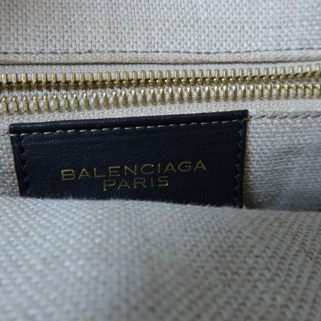 BALENCIAGA 【激減優惠】蛇皮皮革/牛皮皮革2 Way Shoulder Bag金扣手挽肩背兩用袋紅色/黑色