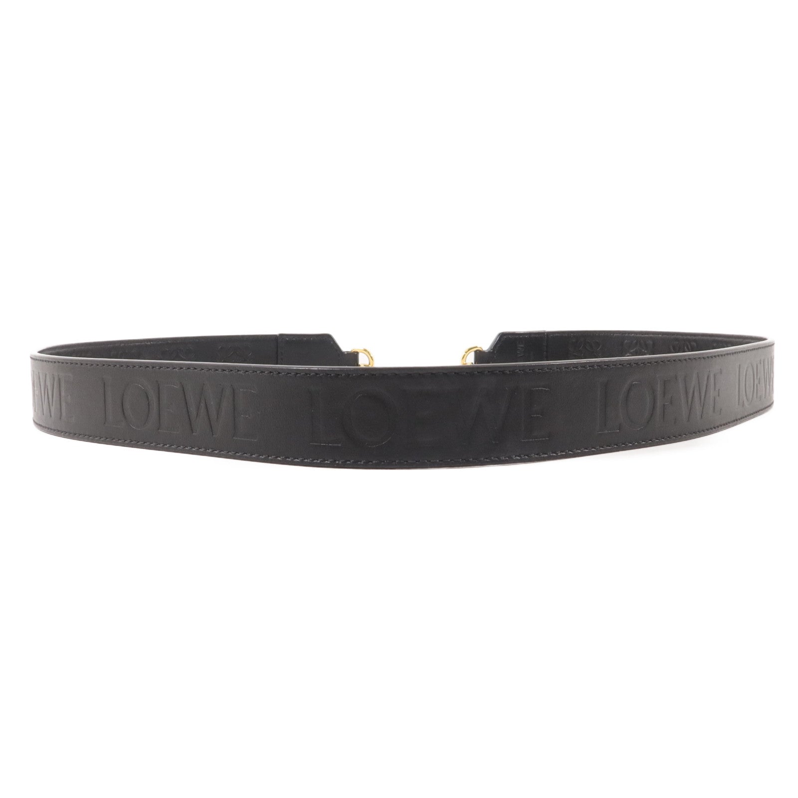 LOEWE 牛皮皮革Anagram Strap肩帶