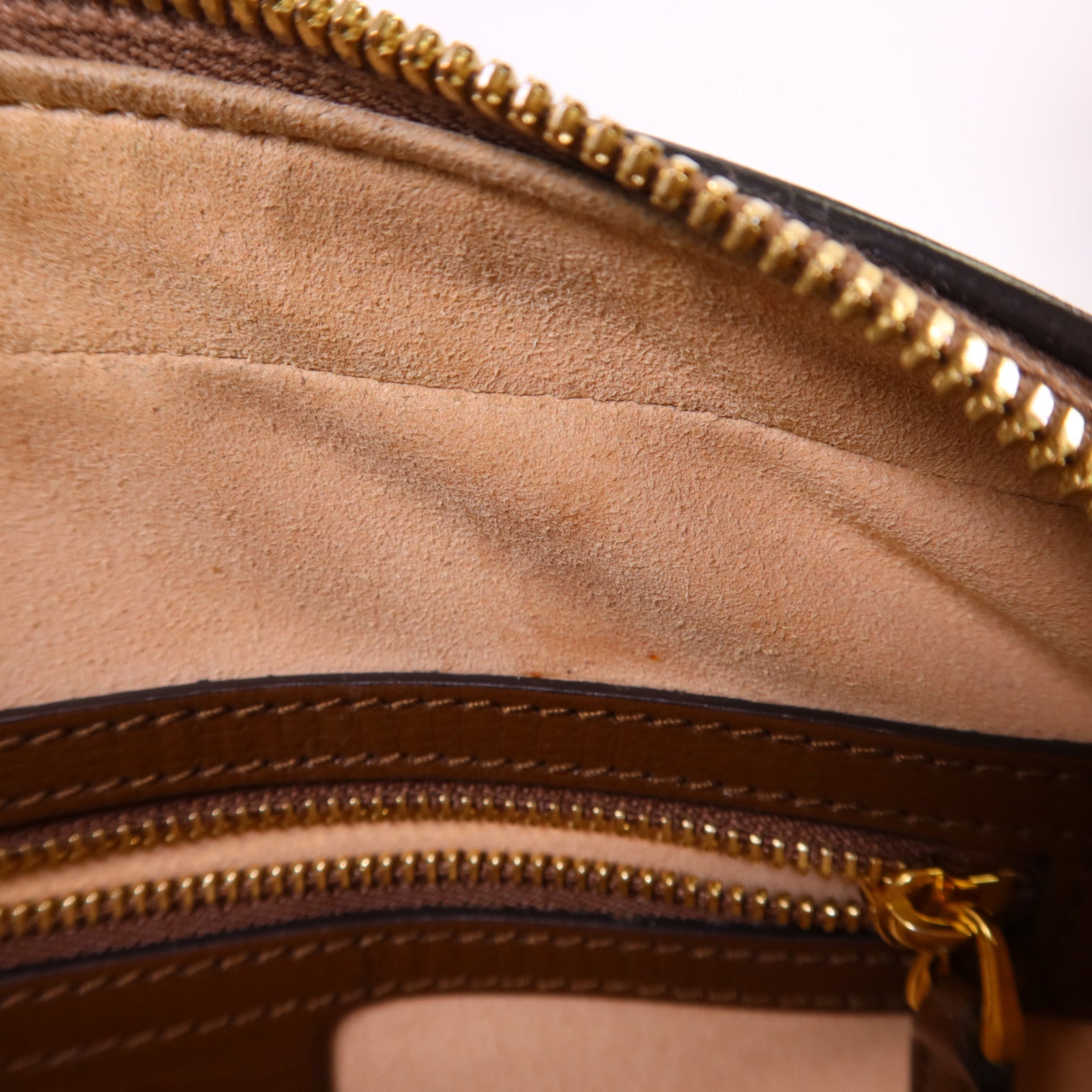 GUCCI 塗層帆布Horsebit 1955 Shoulder Bag金扣肩背袋