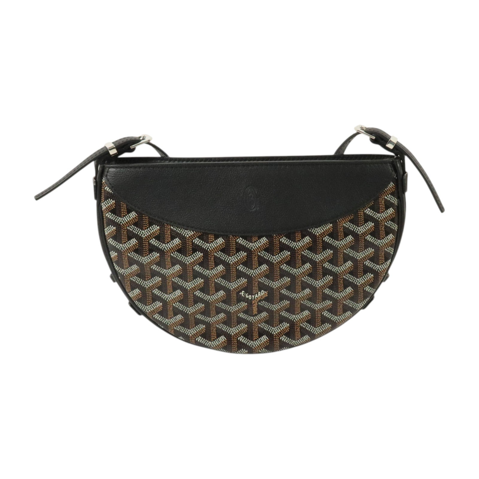 GOYARD 塗層帆布Hirondelle Bag銀扣肩背袋