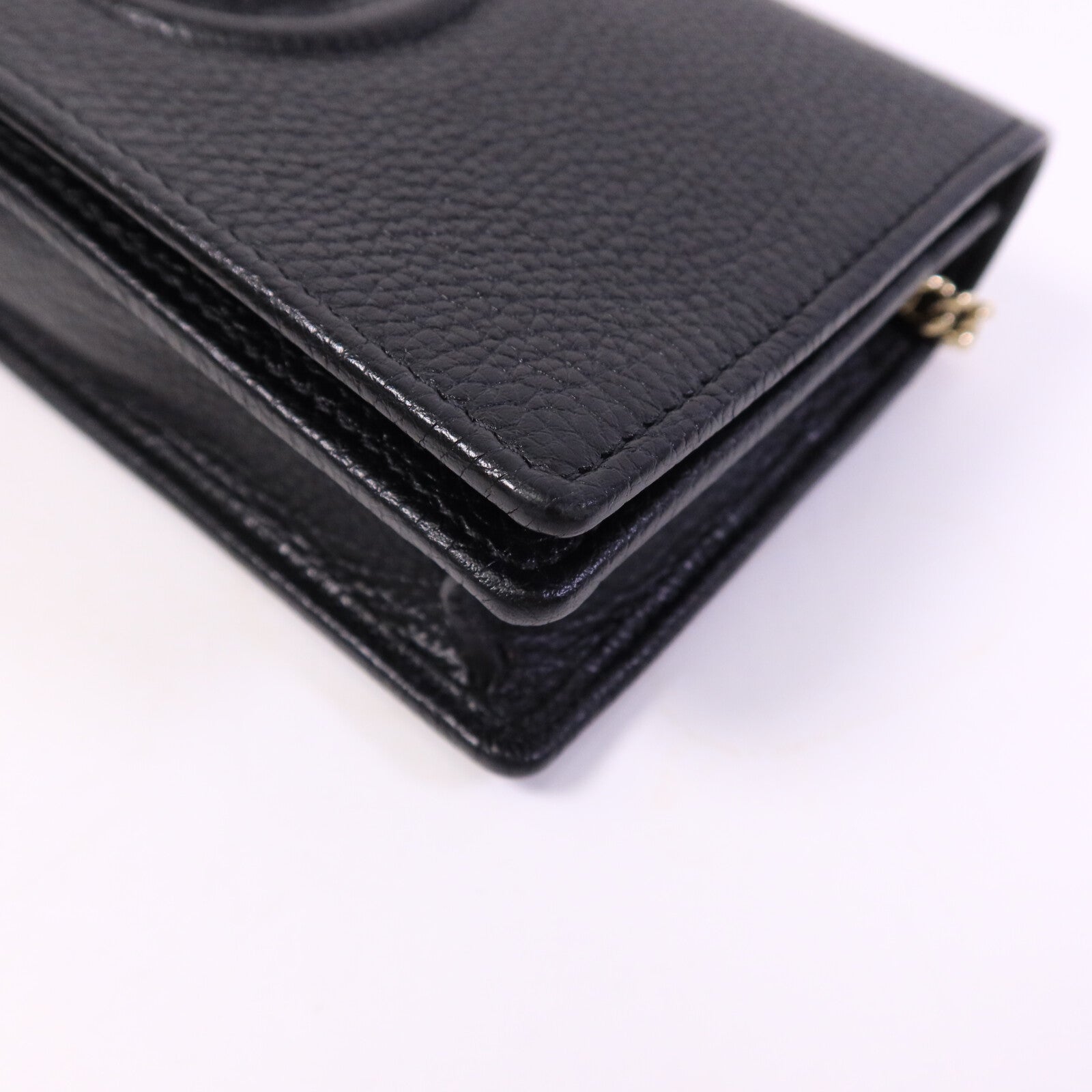 GUCCI 牛皮皮革Wallet On Chain金扣肩背袋