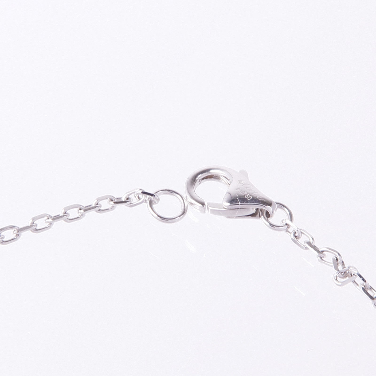 CARTIER 18K白金Love Necklace鑽石項鍊