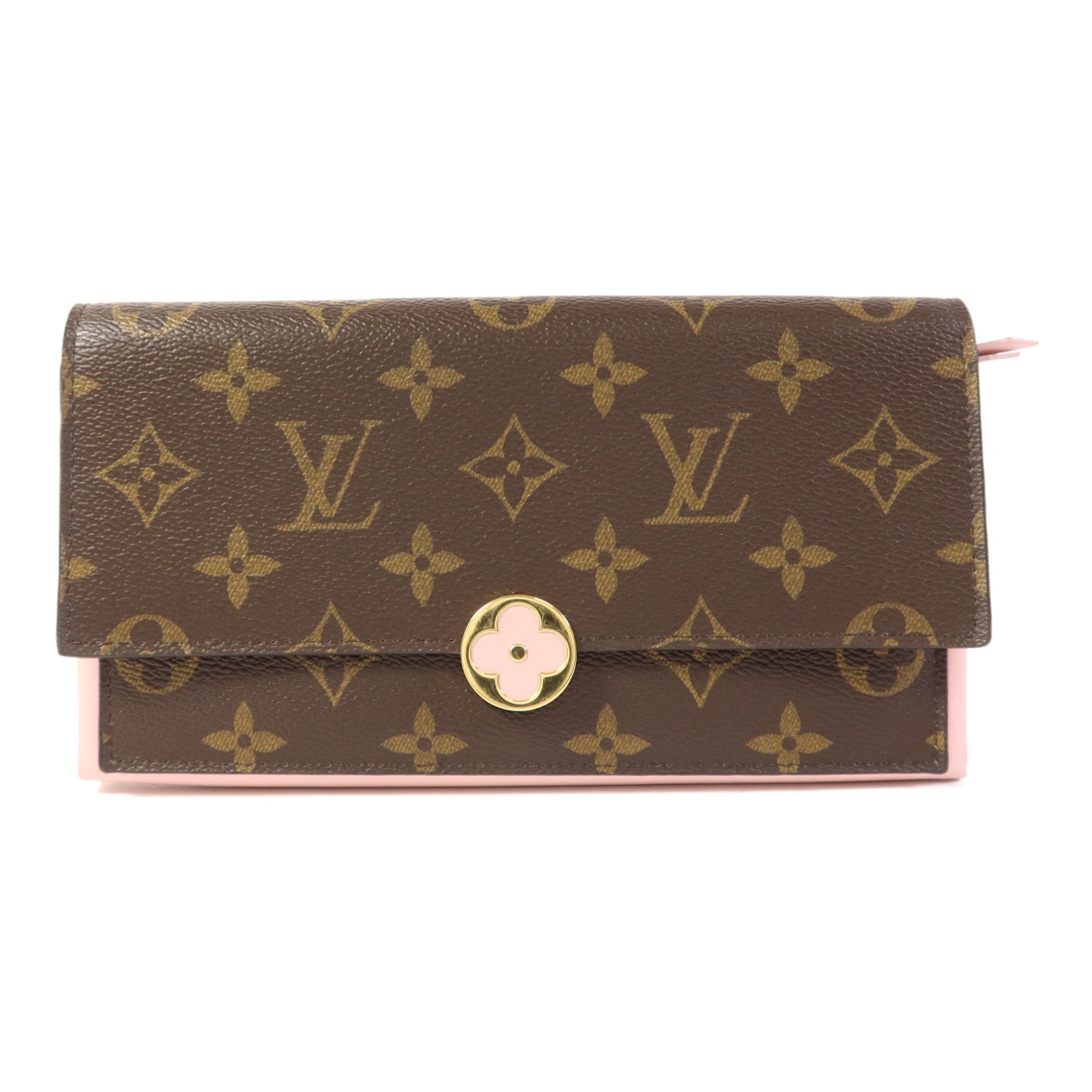 LOUIS VUITTON Monogram Long Bifold Wallet金扣長錢包