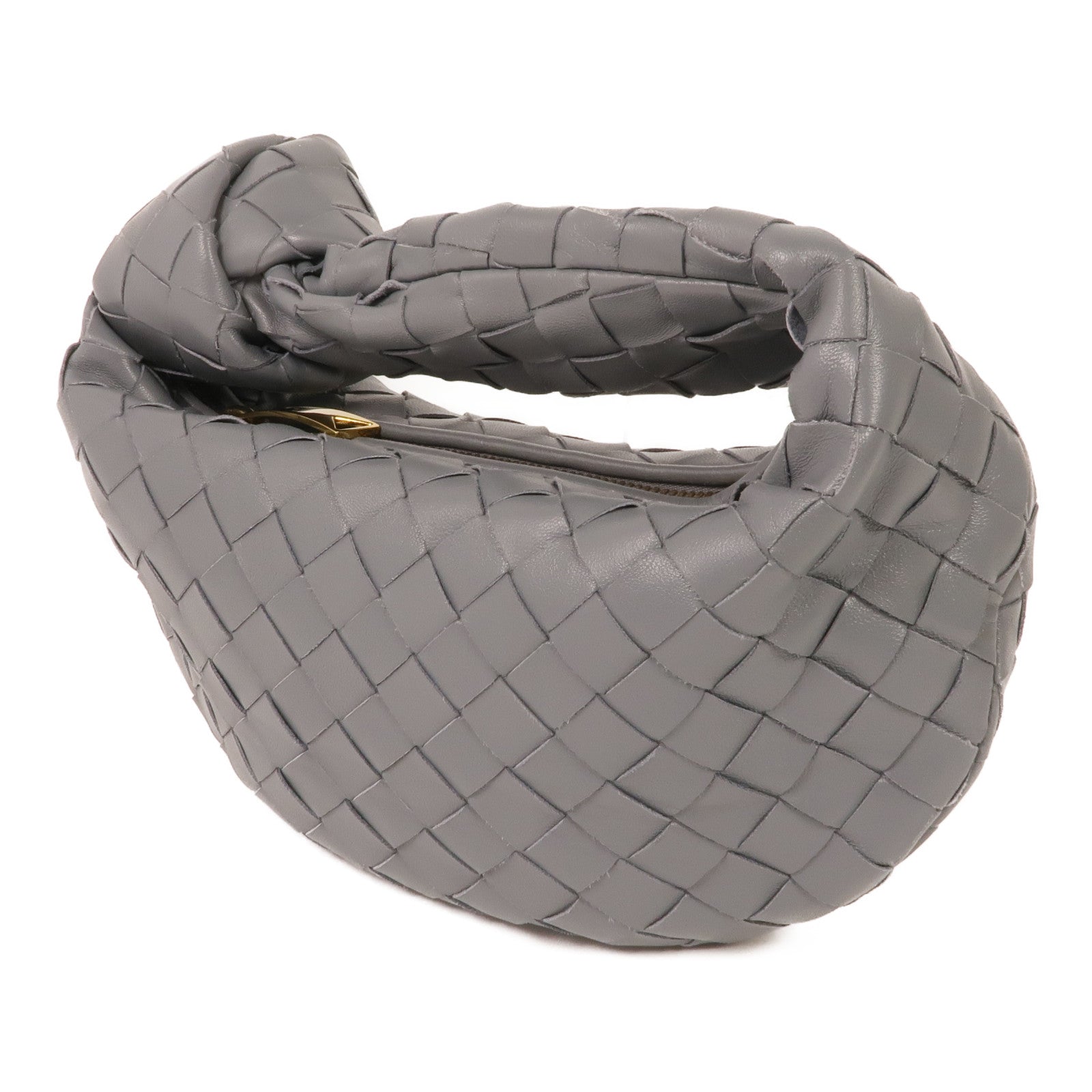 BOTTEGA VENETA 織紋皮革Mini Jodi金扣手挽袋