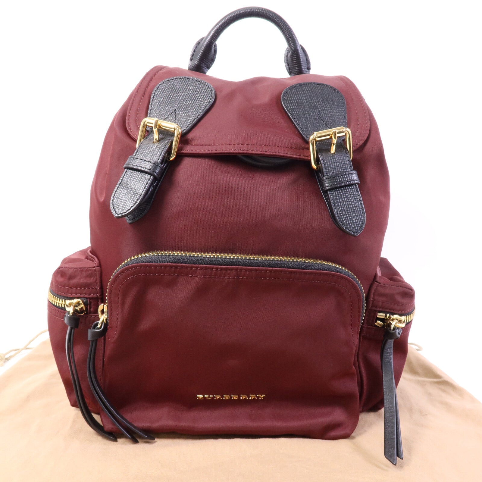 BURBERRY 尼龍Backpack金扣背包