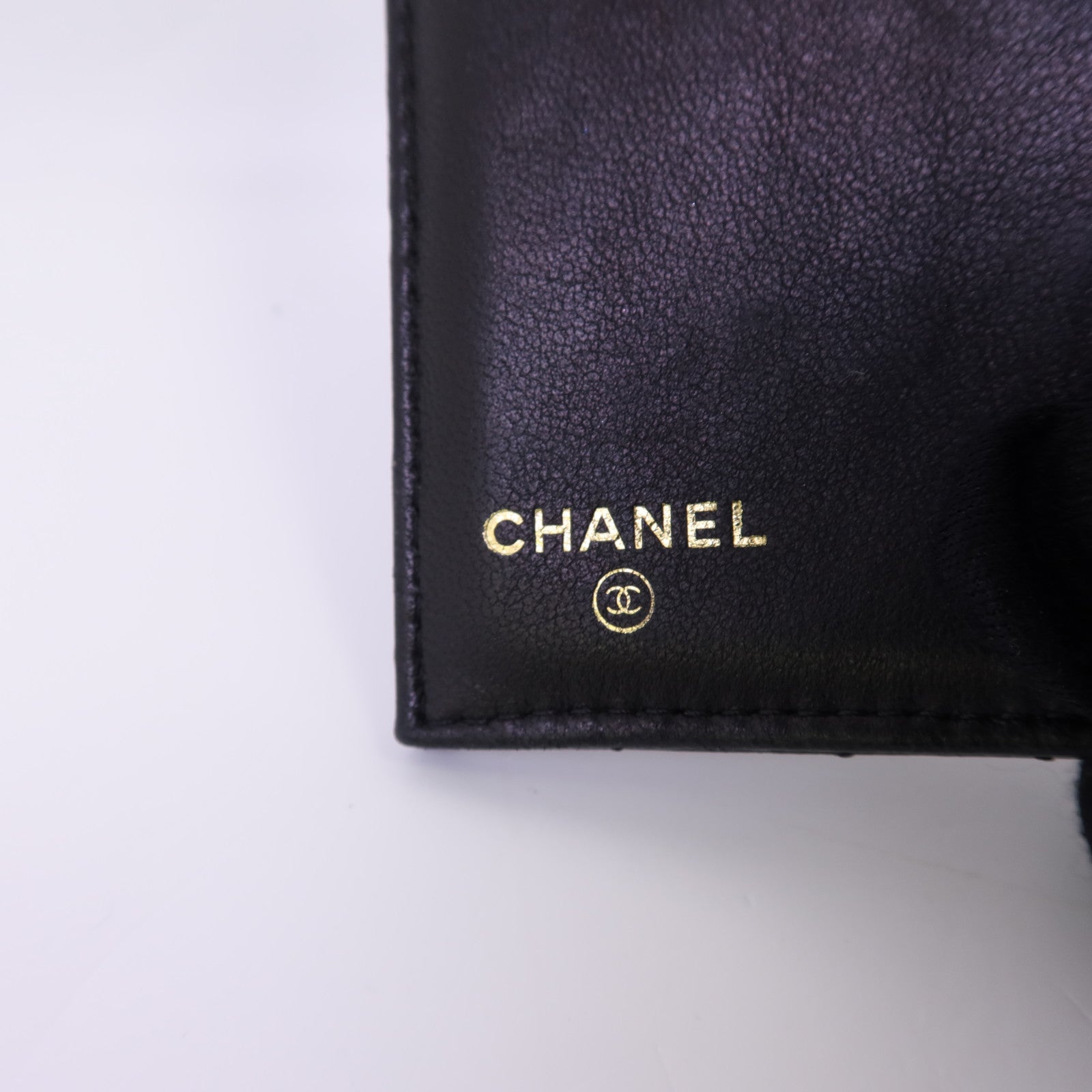 CHANEL 【激減優惠】羊皮皮革Wallet金扣錢包