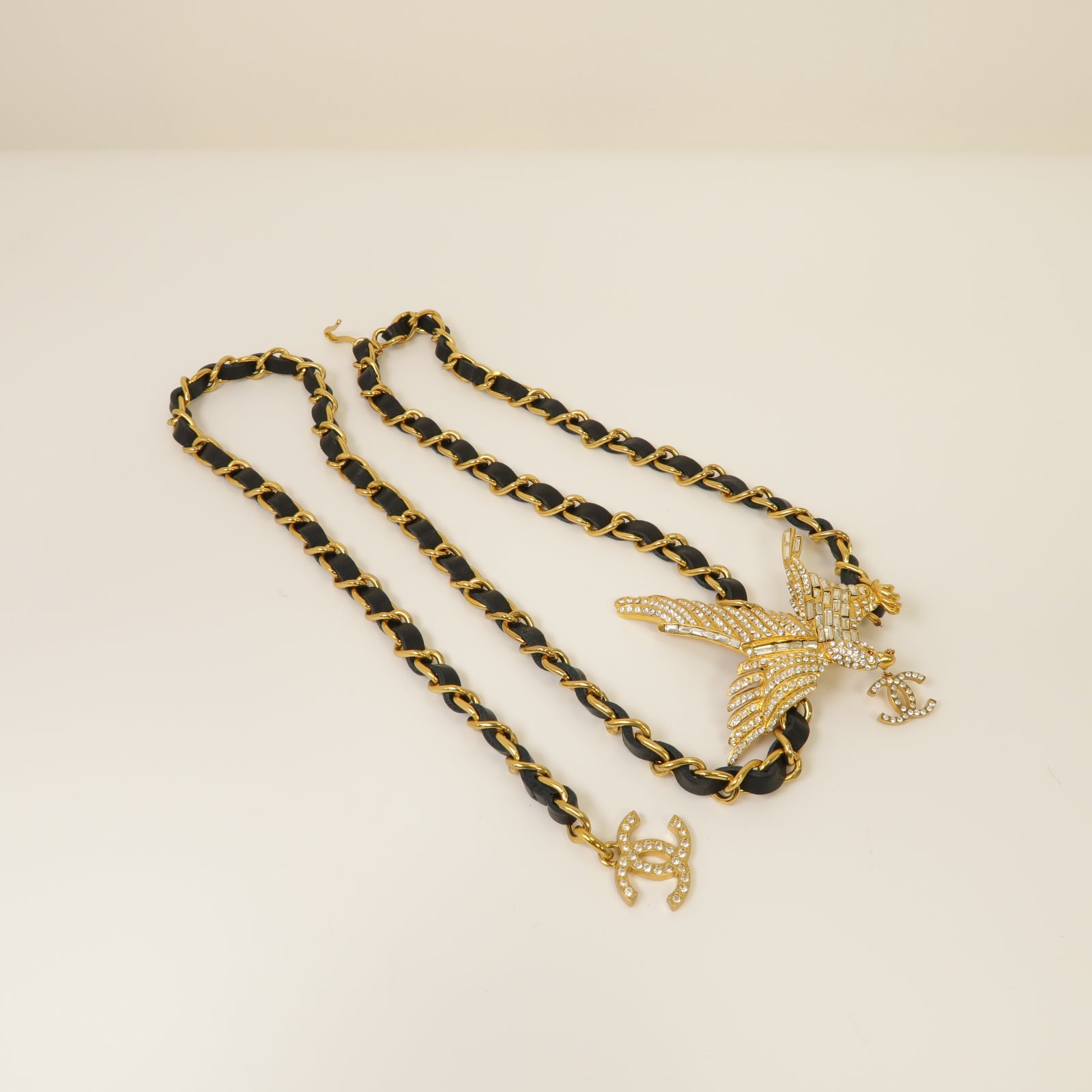 CHANEL 金屬Chain Belt腰帶黒色/金色