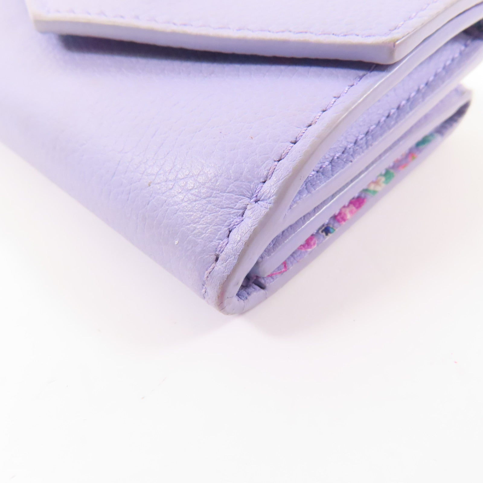 LOUIS VUITTON 牛皮皮革Lockmini Wallet銀扣錢包