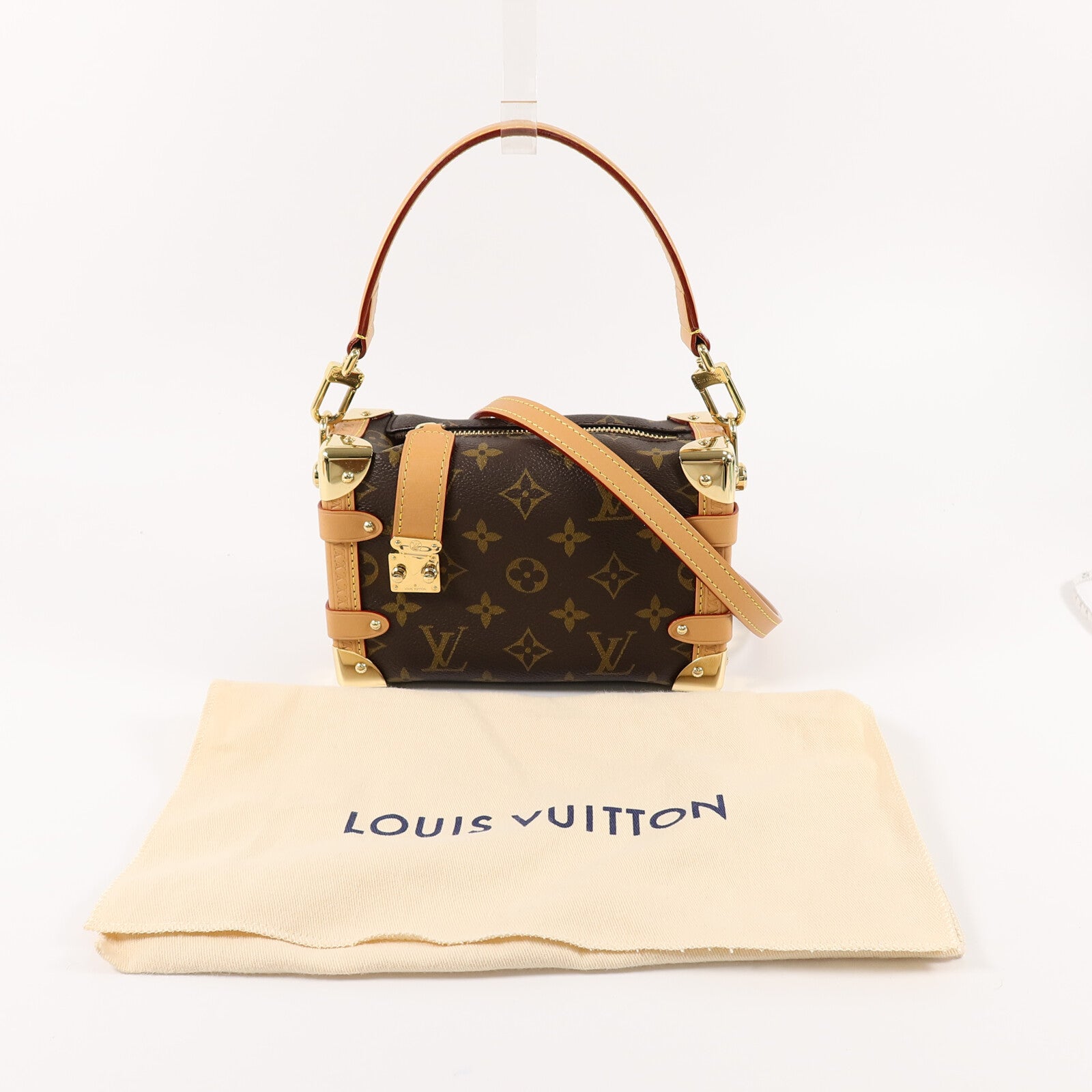 LOUIS VUITTON Monogram Side Trunk PM手挽肩背兩用袋