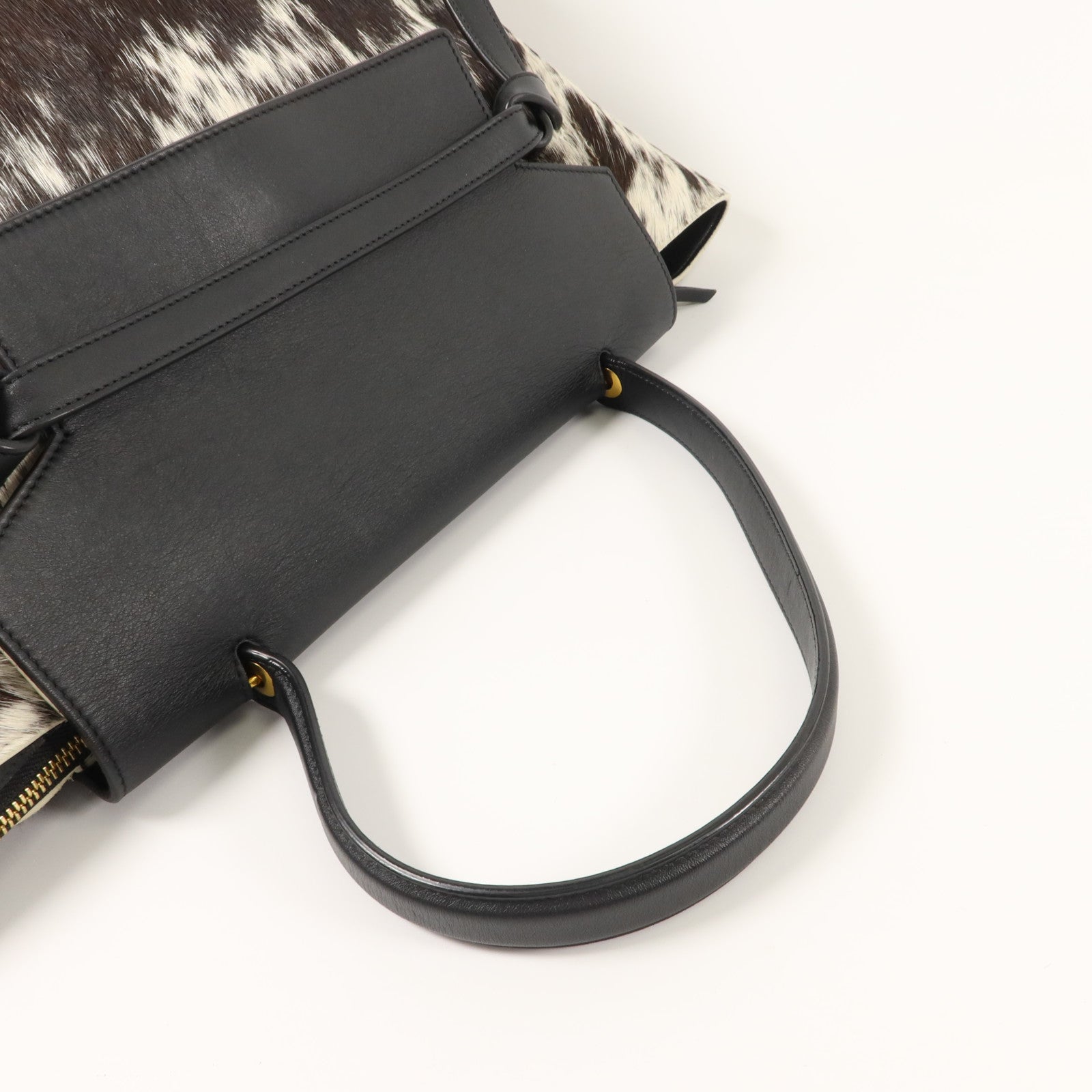 CELINE 牛皮皮革/馬毛Mirco Belt Bag肩背袋