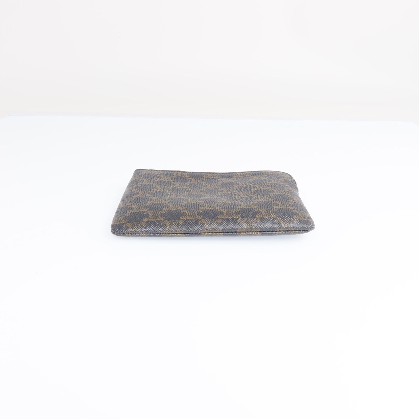 CELINE 【激減優惠】塗層帆布Coin And Card Pouch金扣錢包