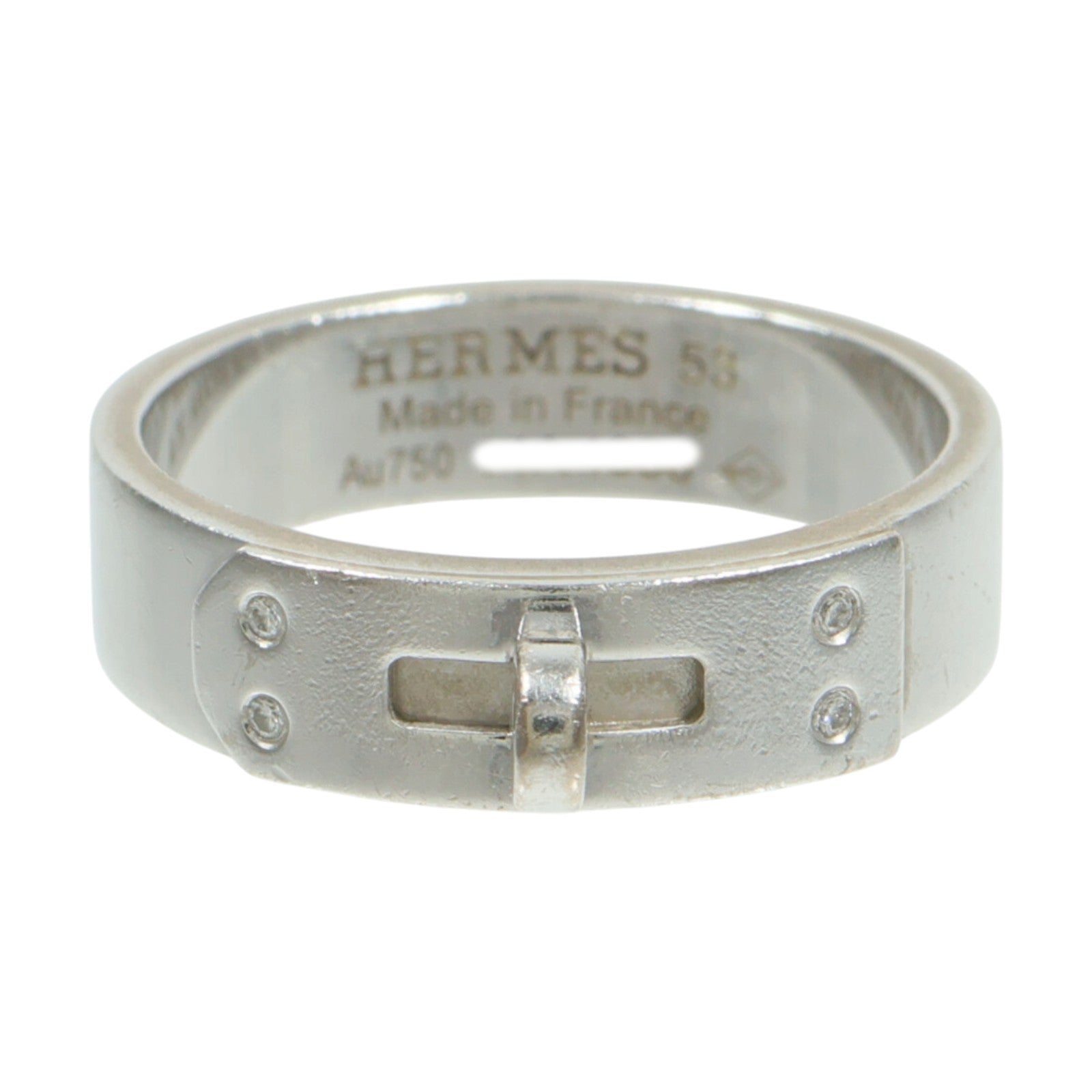 HERMES 18K白金Kelly Ring戒指