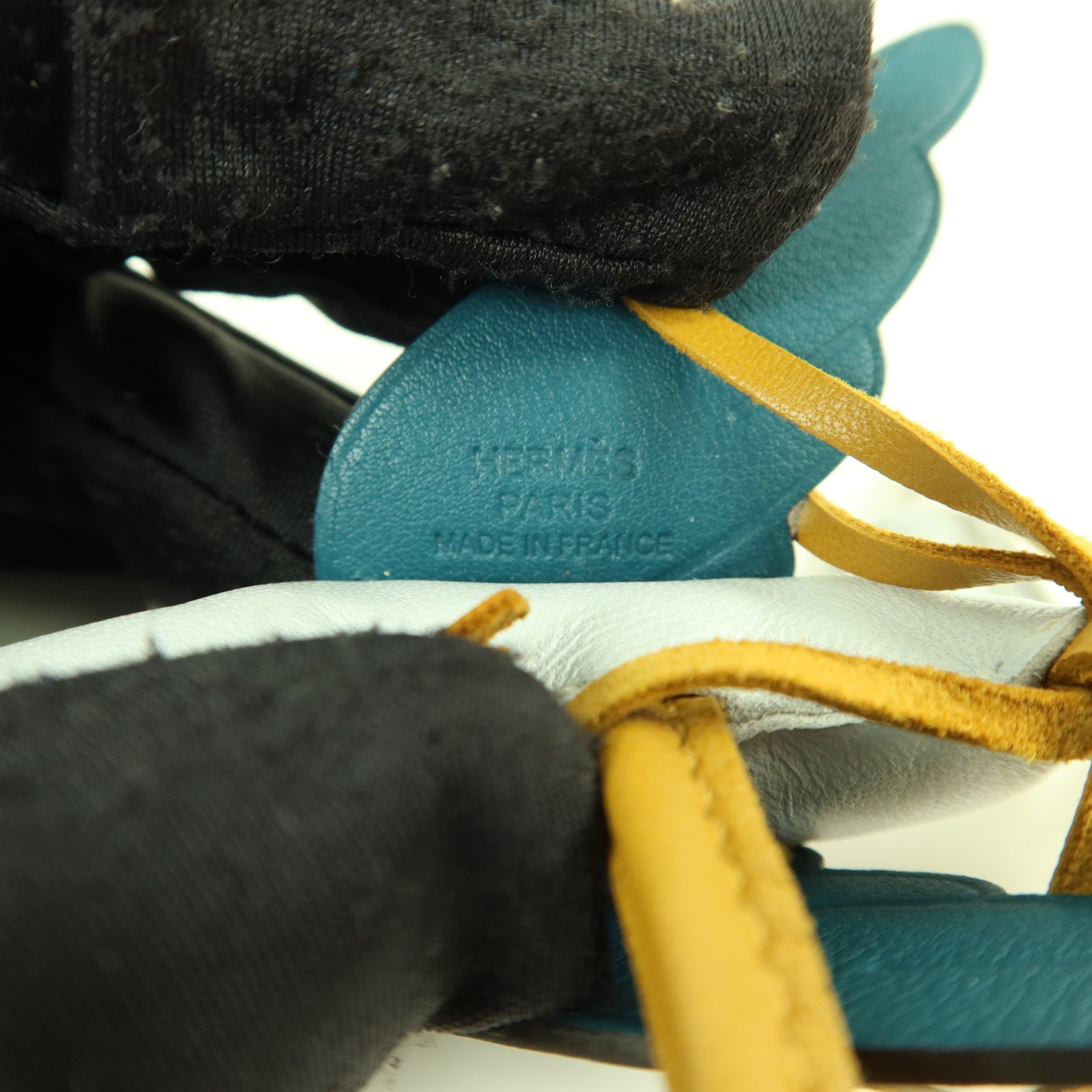 HERMES Milo皮革/Swift皮革Rodeo Pegase PM掛飾Bleu Brume/Sesame/Vert Bosphore