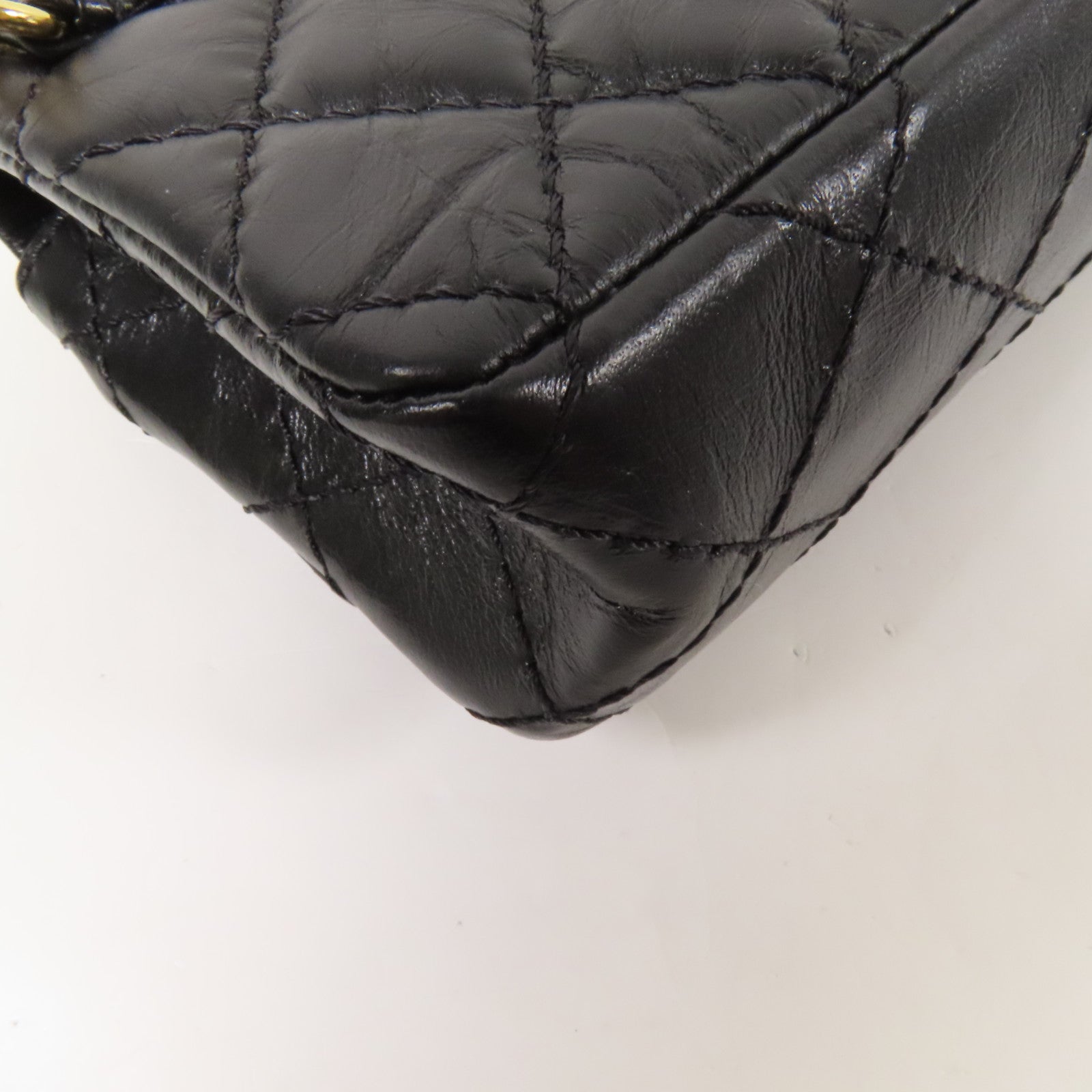 CHANEL 牛皮皮革2.55 Waist Bag金扣腰包