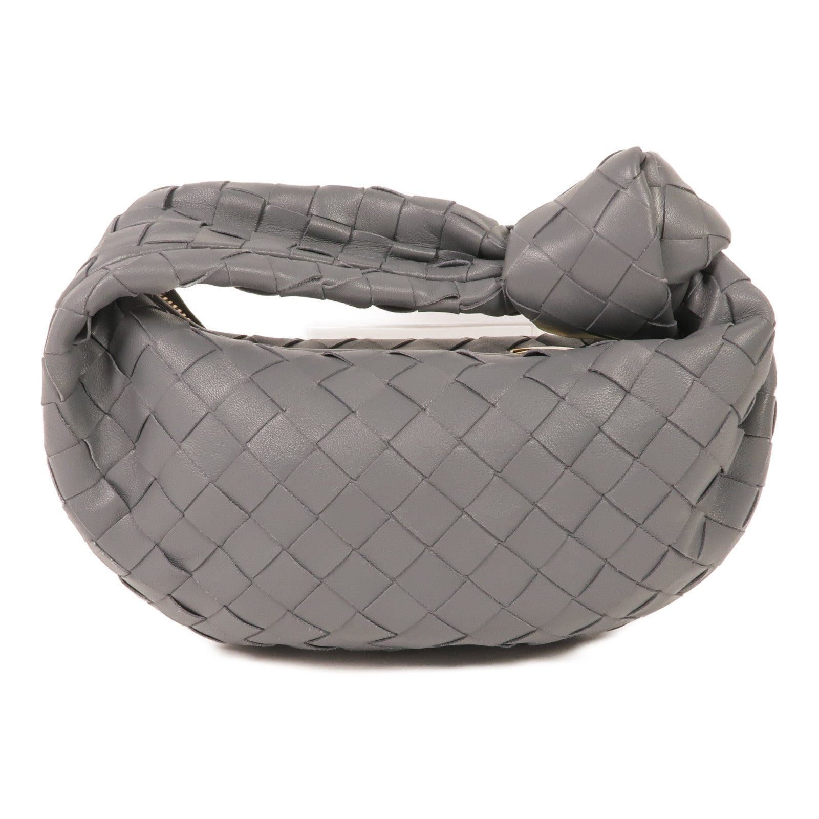 BOTTEGA VENETA 織紋皮革Mini Jodi金扣手挽袋
