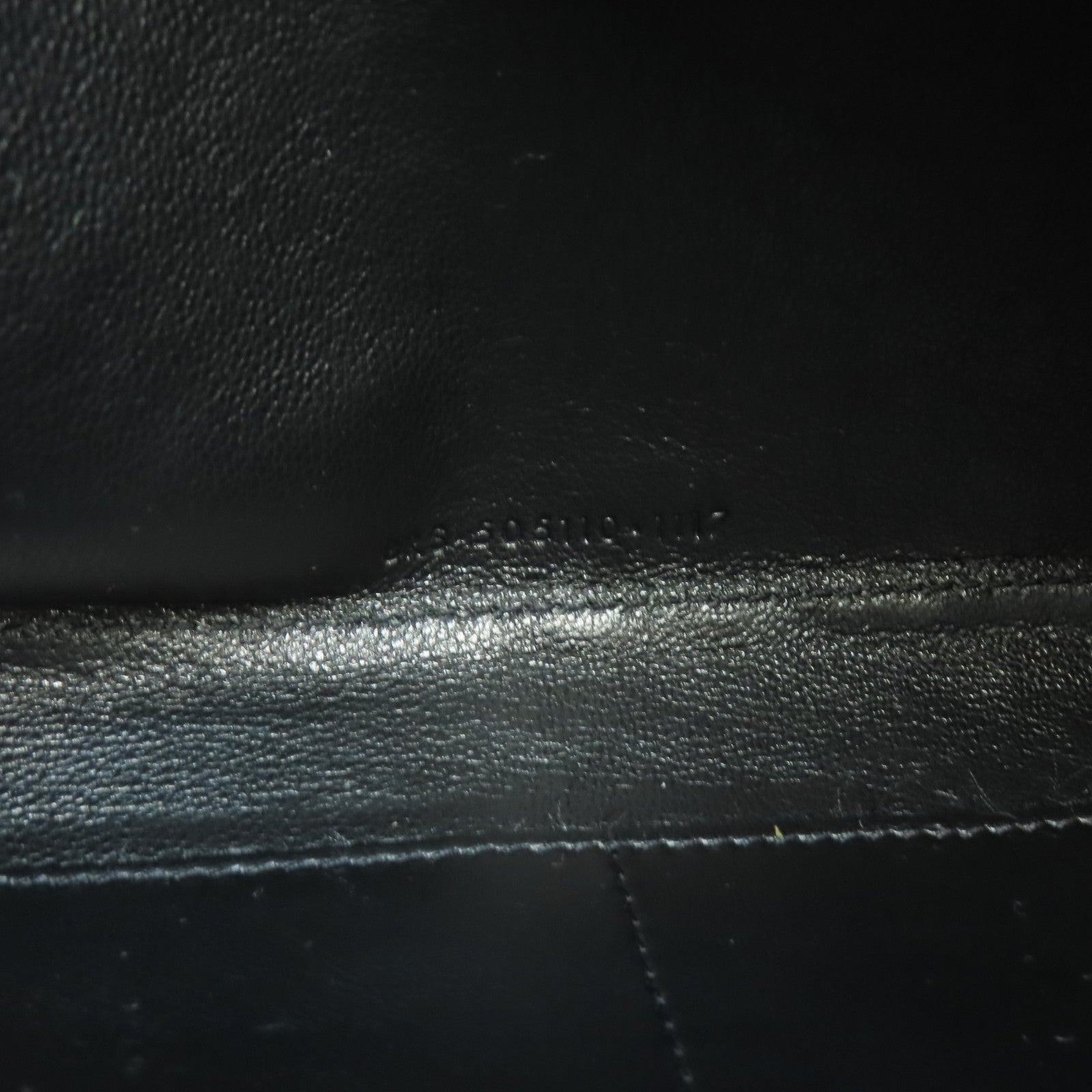 YVES SAINT LAURENT 亮片Chain Shoulder銀扣鏈帶肩背袋黑色