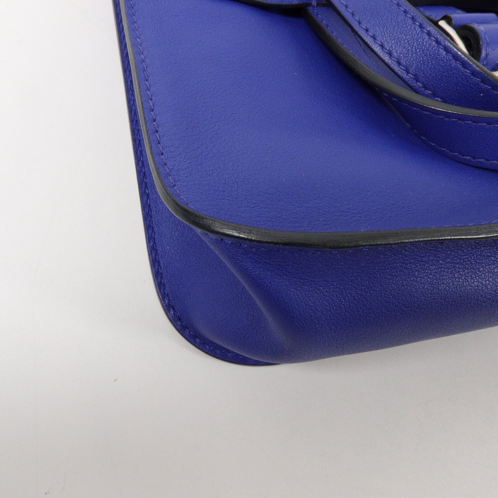 HERMES Swift皮革Mini Halzan手挽肩背兩用袋Electric Blue