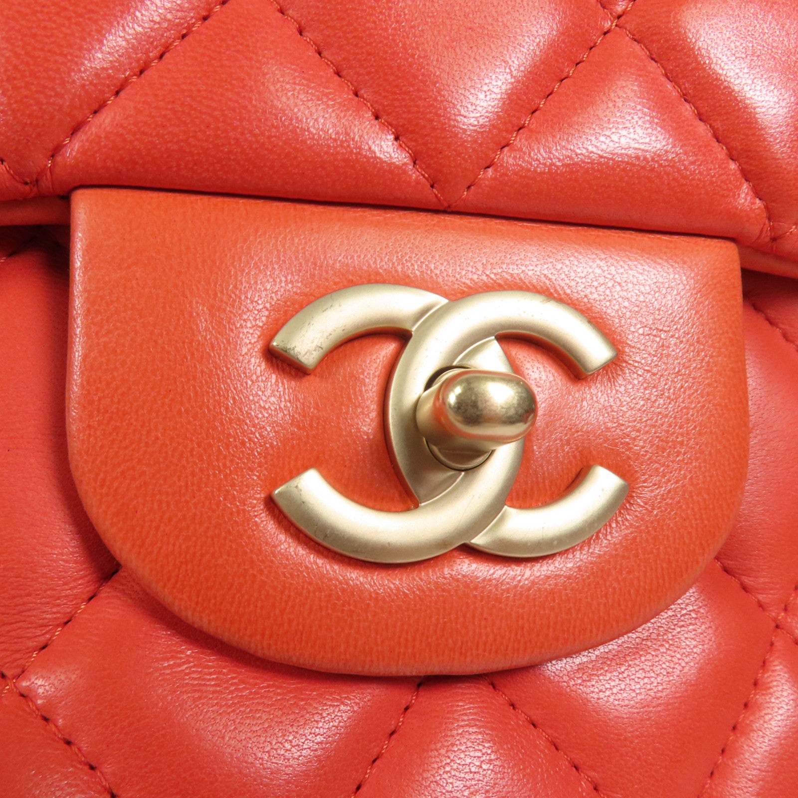 CHANEL 羊皮皮革Large Classic金扣肩背袋