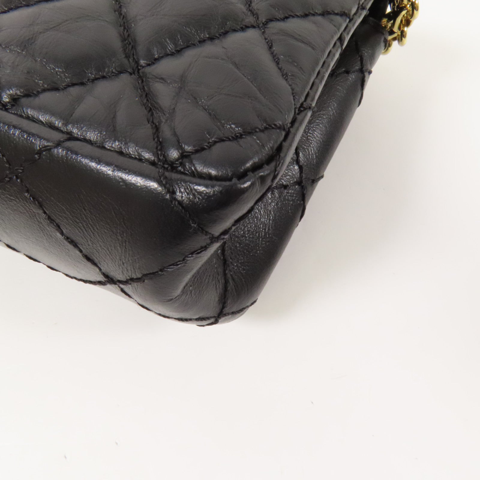 CHANEL 牛皮皮革2.55 Waist Bag金扣腰包