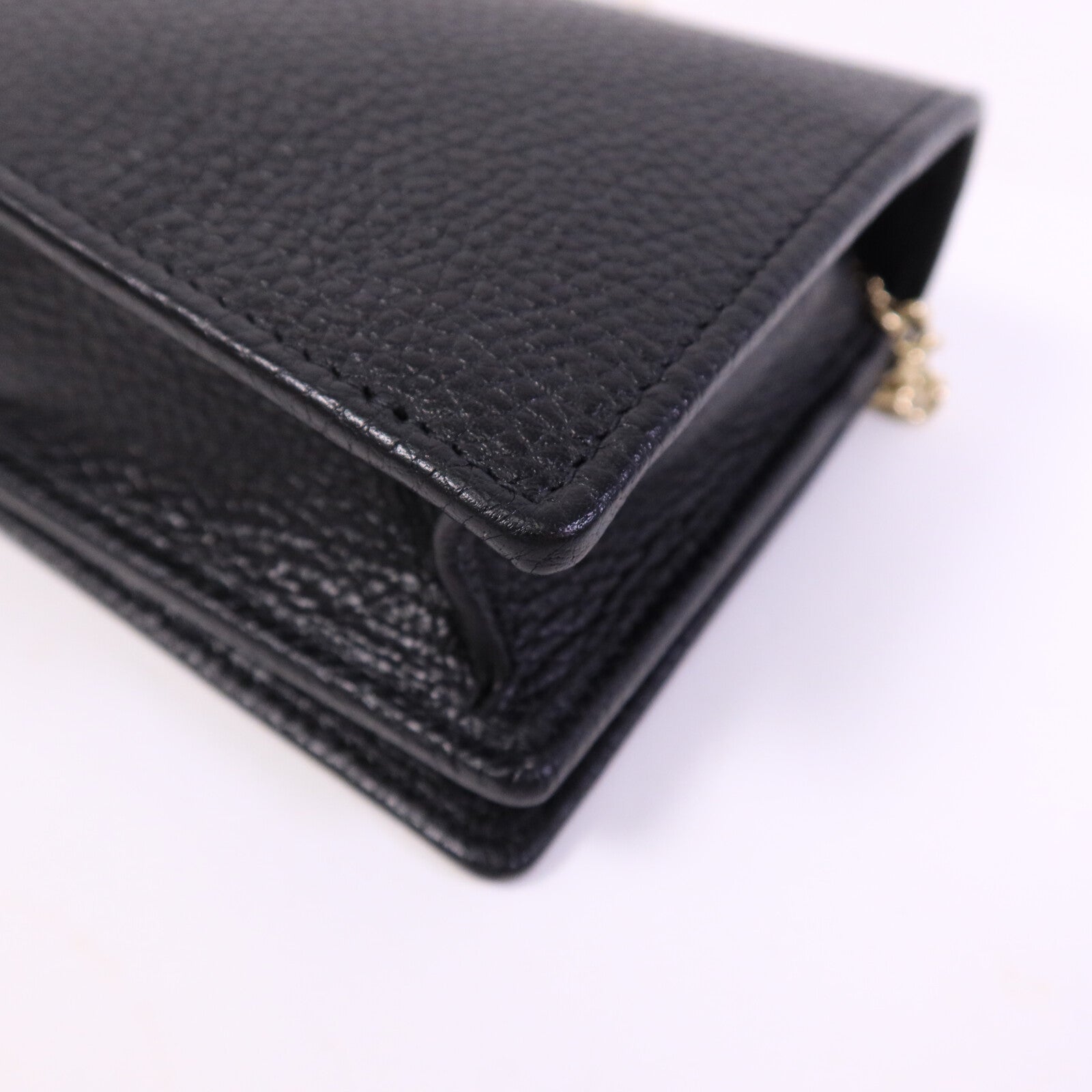 GUCCI 牛皮皮革Wallet On Chain金扣肩背袋