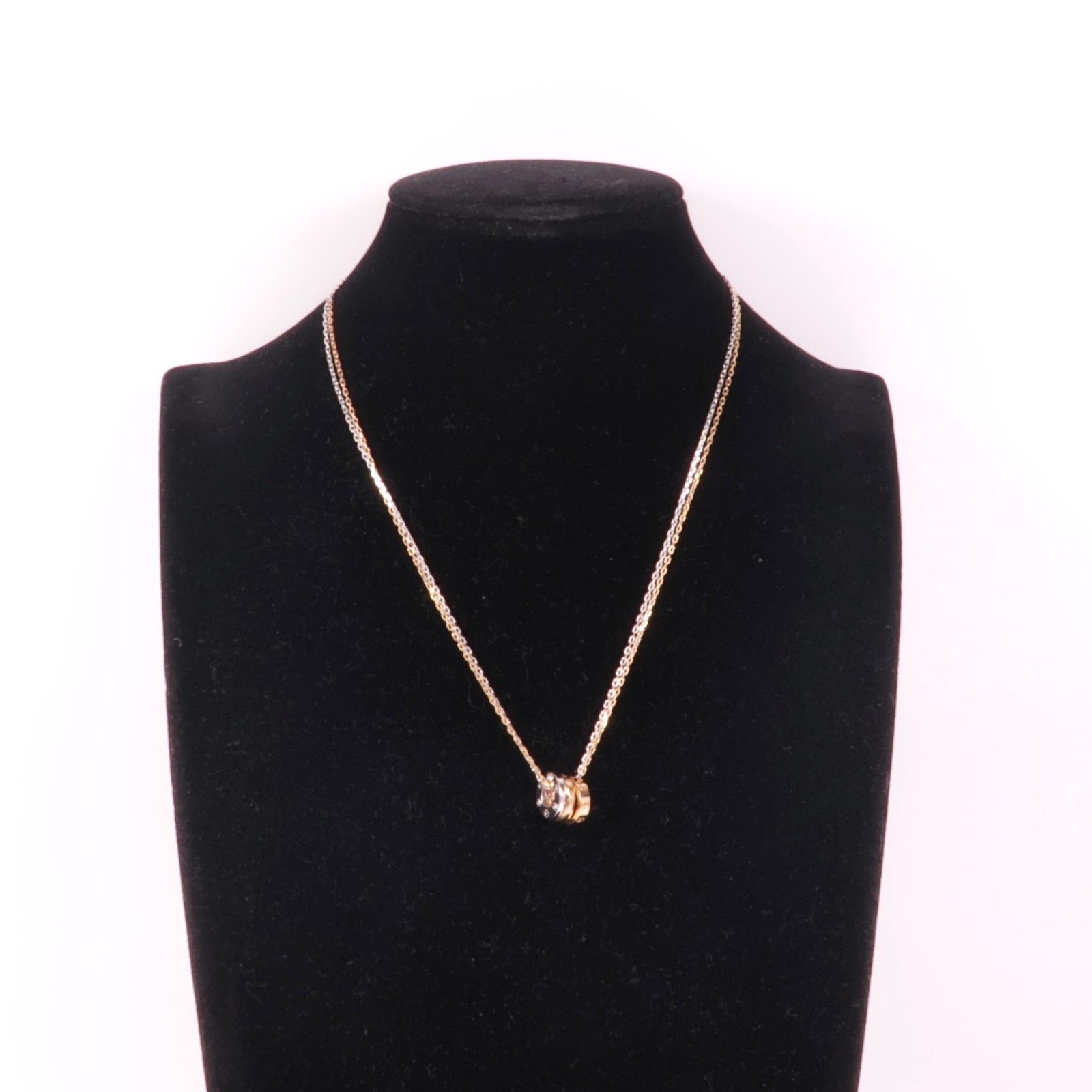 CARTIER 18K白金/玫瑰金Love Necklace 6 Diamonds鑽石項鍊