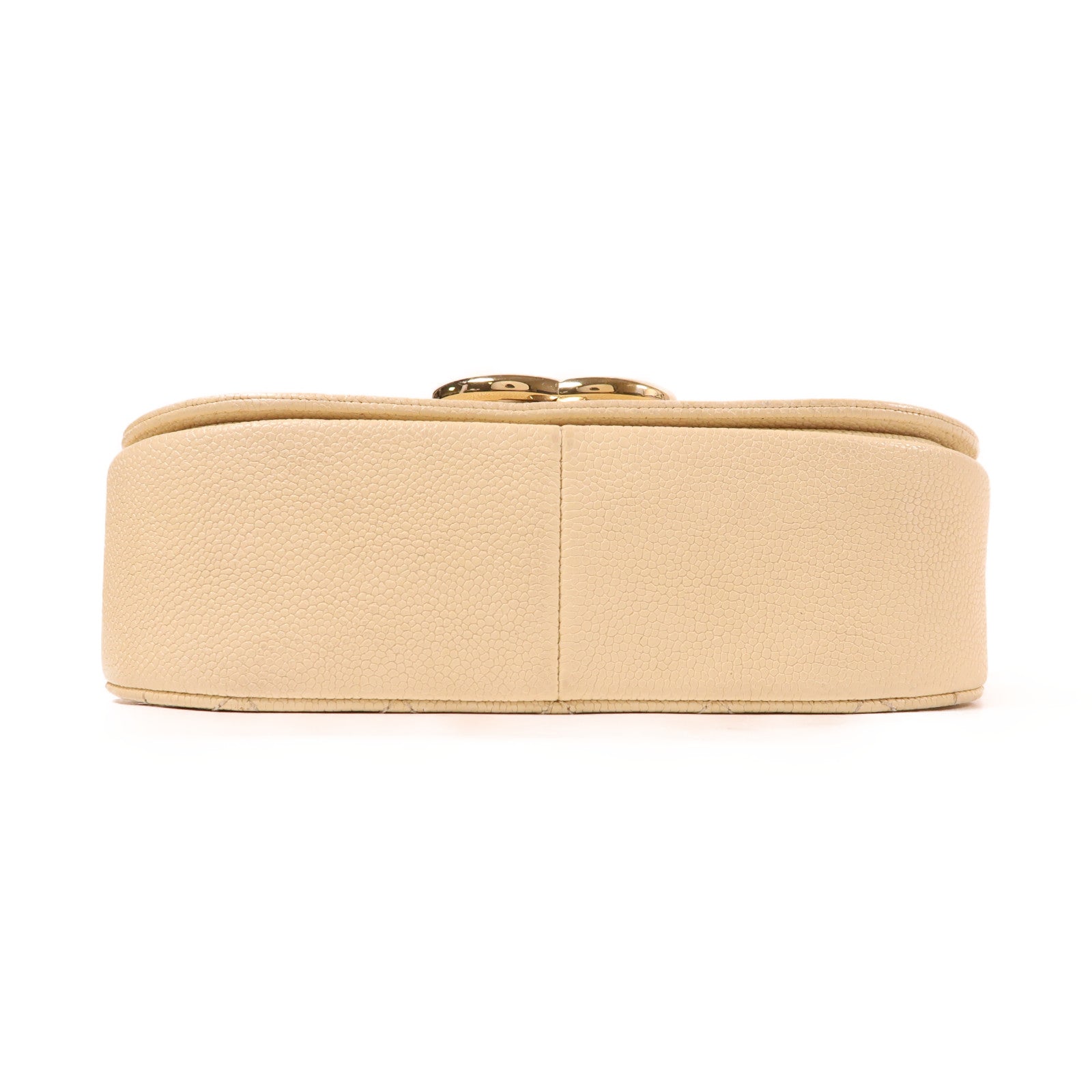 CHANEL 牛皮皮革Chain Shoulder金扣手挽肩背兩用袋