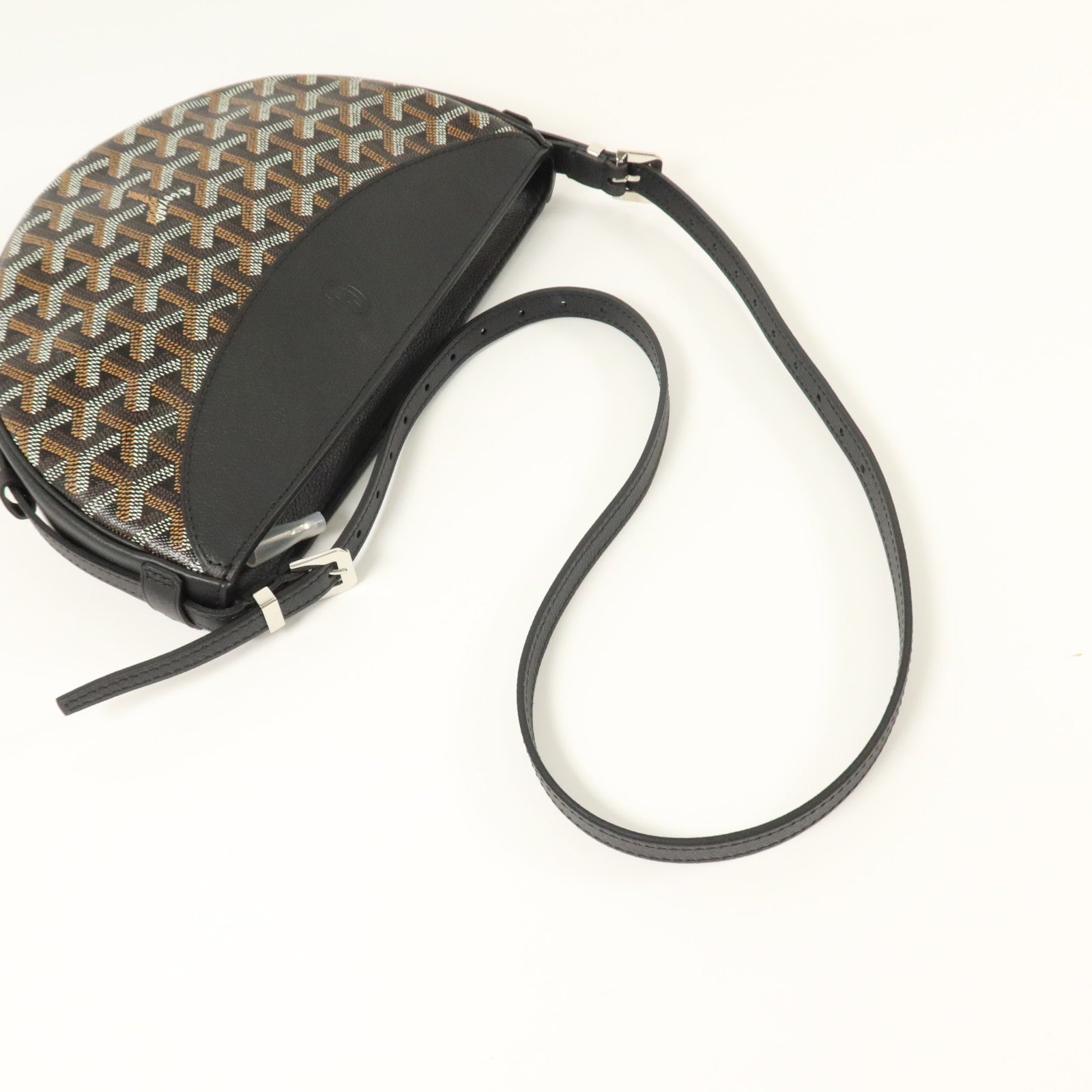 GOYARD 塗層帆布Hirondelle Bag銀扣肩背袋