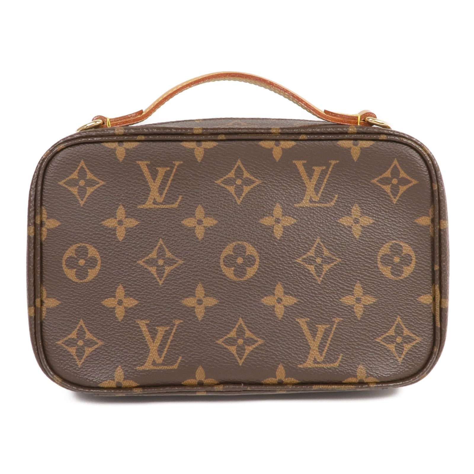 LOUIS VUITTON Monogram Utility金扣手挽肩背兩用袋棕色