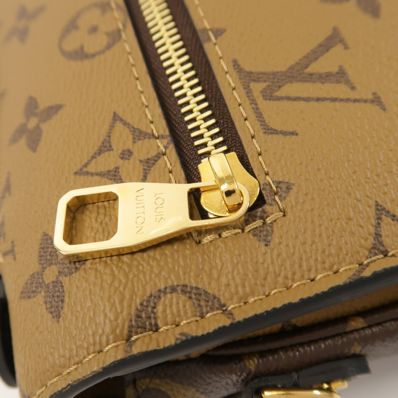 LOUIS VUITTON Monogram Reverse Pochette Metis金扣手挽肩背兩用袋