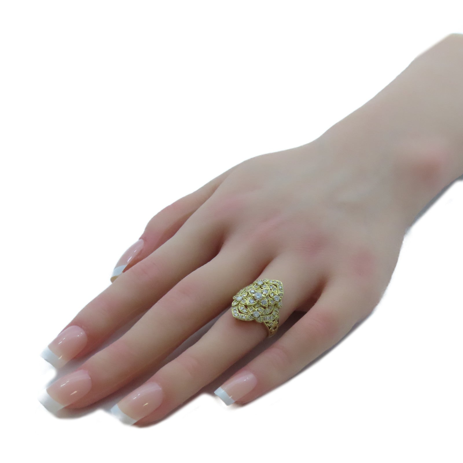 JEWELRY 【激減優惠】18K黃金Diamond Ring 1.00ct鑽石戒指US#4.5