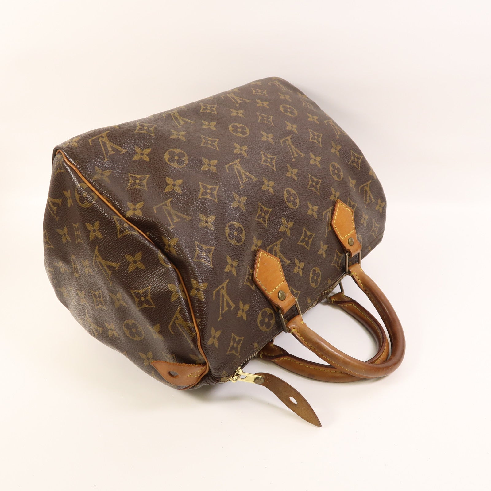 LOUIS VUITTON Monogram Speedy 30金扣手挽袋