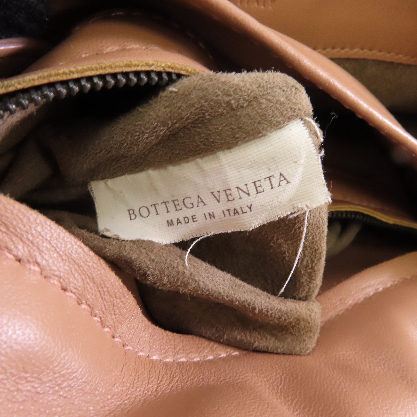 BOTTEGA VENETA 【激減優惠】織紋皮革/蛇皮皮革Chain Shoulder Bag鏈帶肩背袋杏色