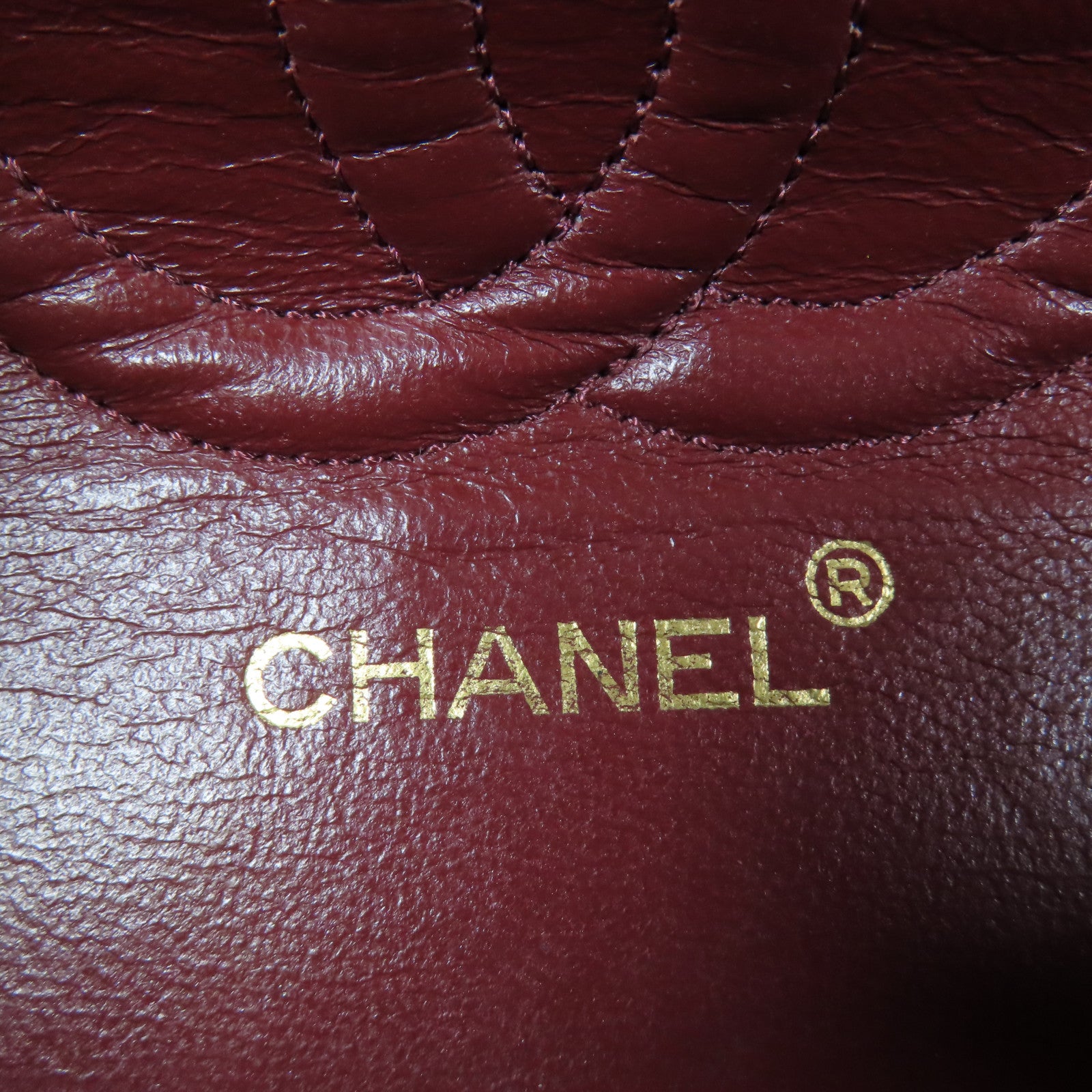CHANEL 牛皮皮革Vintage Chain Shoulder金扣鏈帶肩背袋