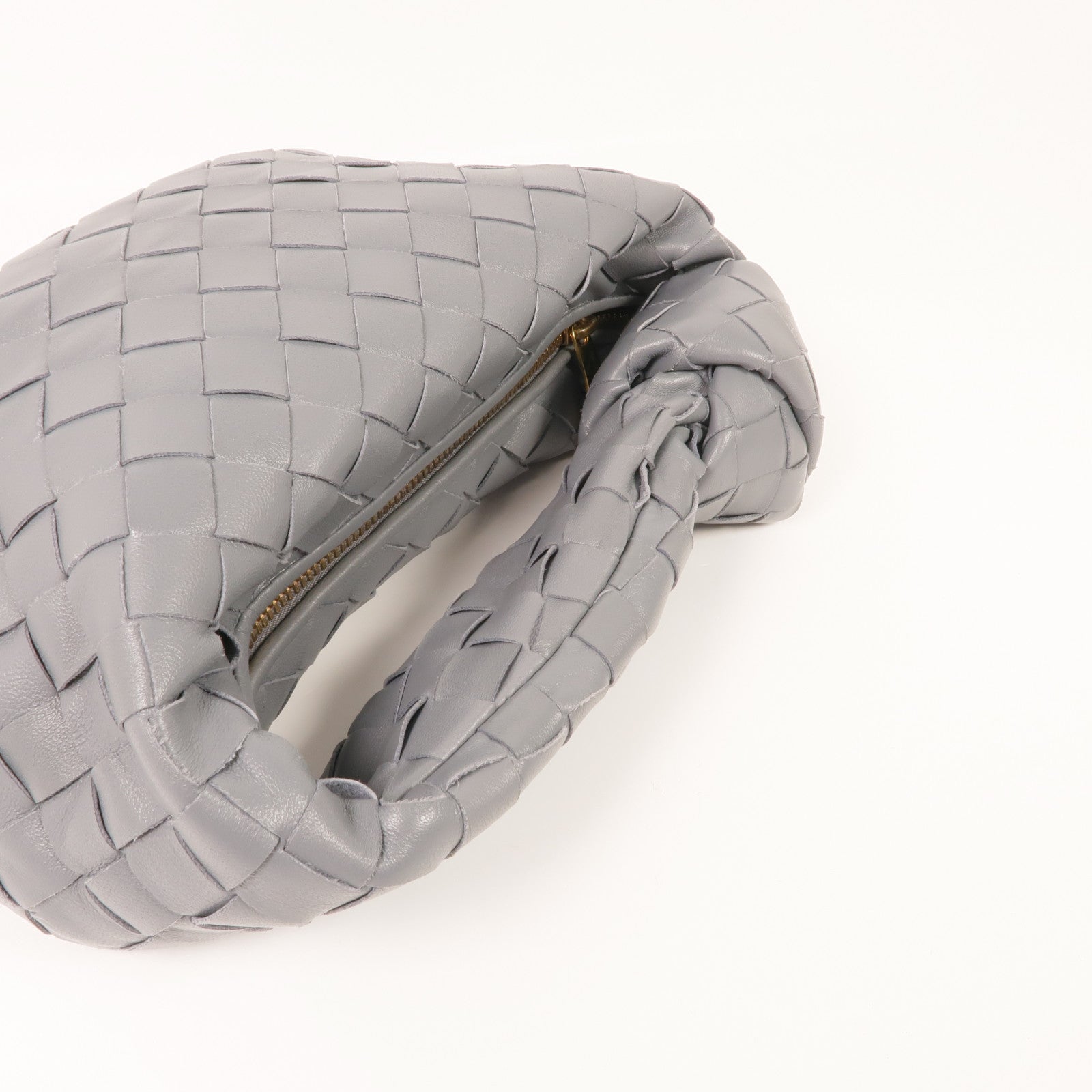 BOTTEGA VENETA 織紋皮革Mini Jodi金扣手挽袋