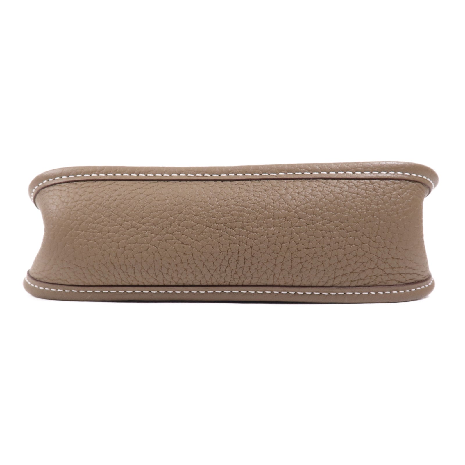 HERMES Clemence皮革Evelyne TPM金扣肩背袋Etoupe