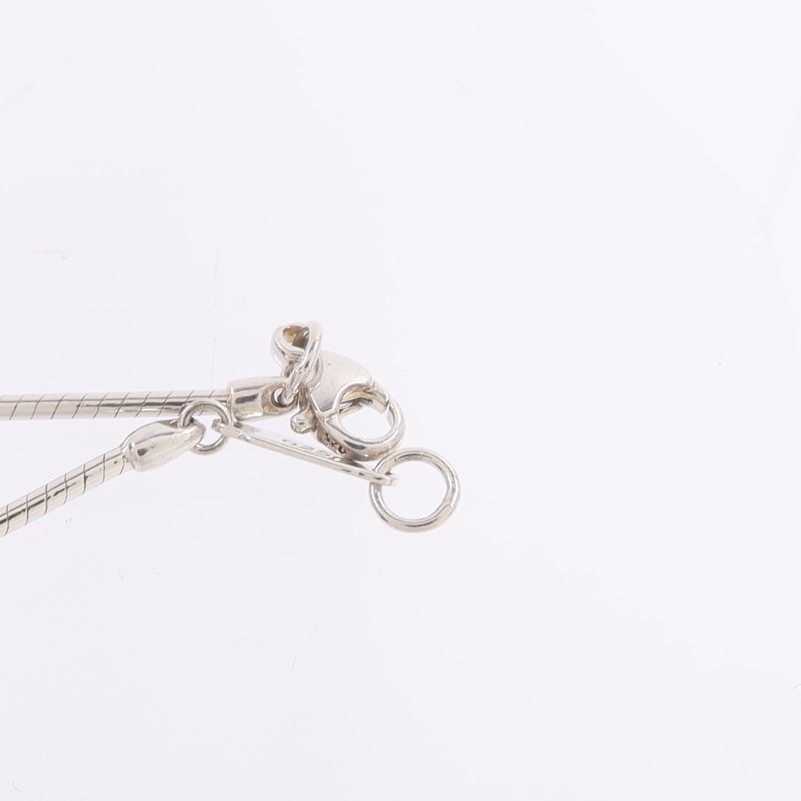 TIFFANY＆CO 925純銀Pierced Heart Wire Necklace項鍊