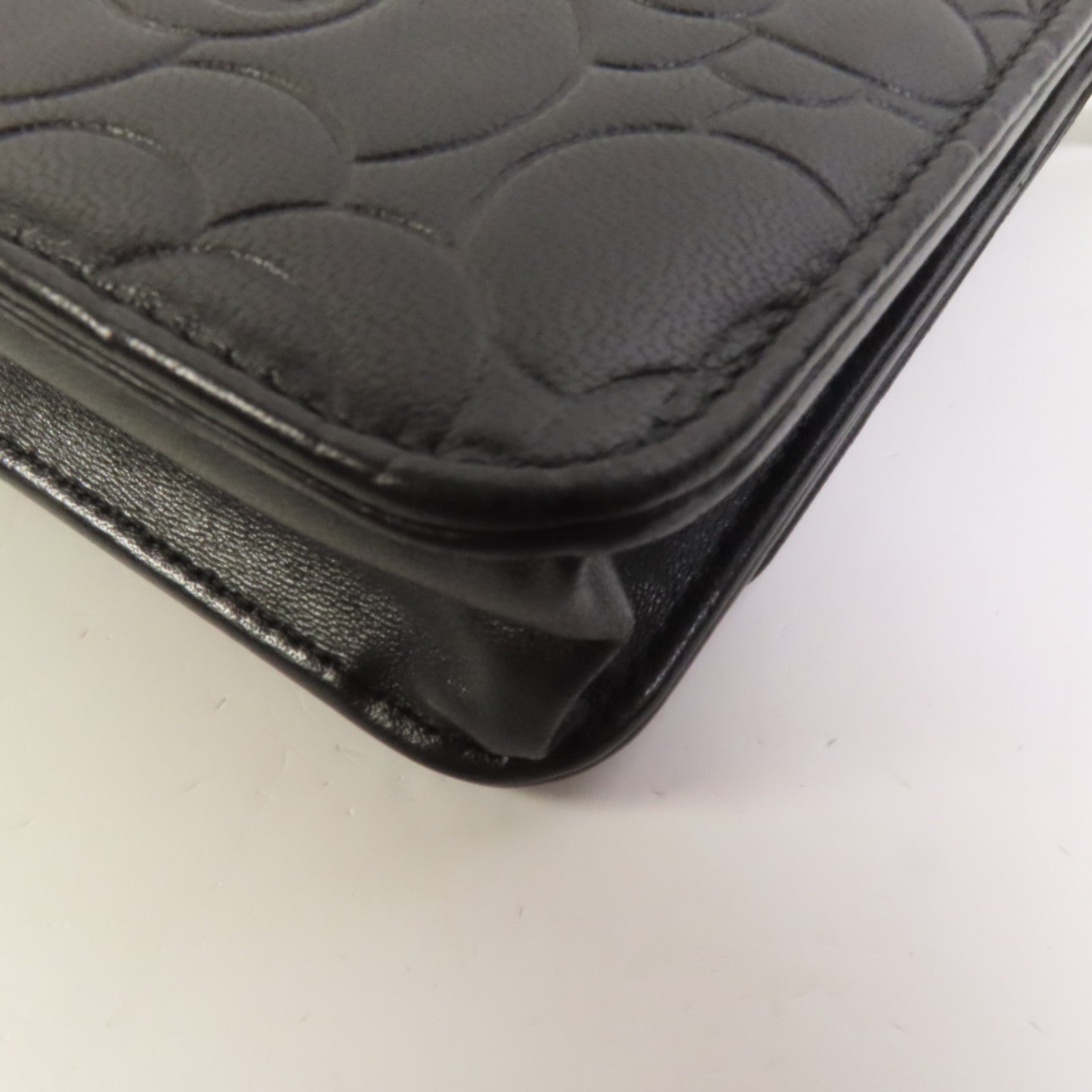 CHANEL 羊皮皮革WOC Wallet On Chain銀扣鏈帶肩背袋