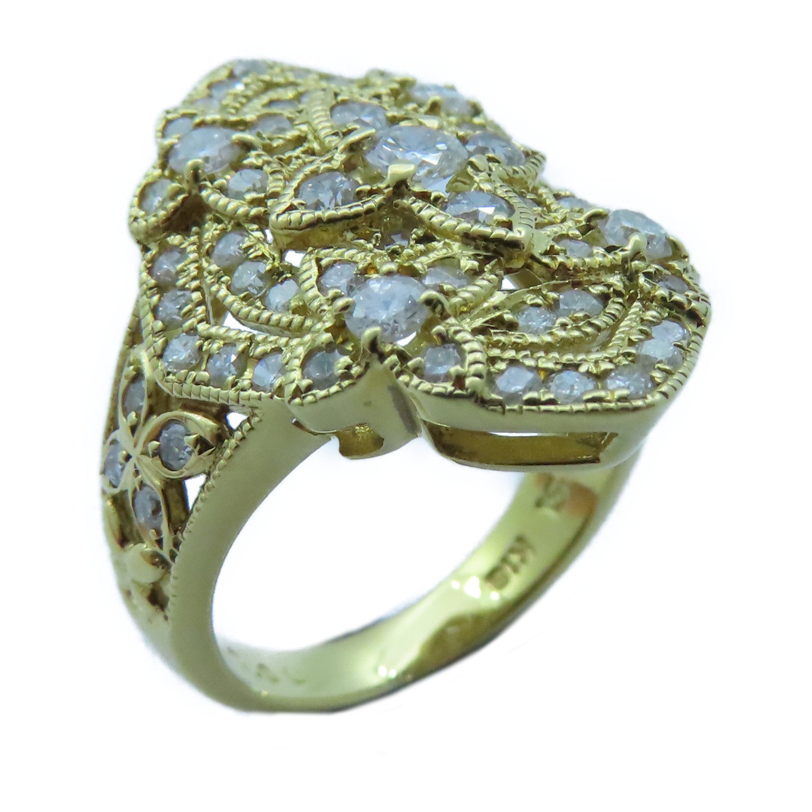 JEWELRY 【激減優惠】18K黃金Diamond Ring 1.00ct鑽石戒指US#4.5