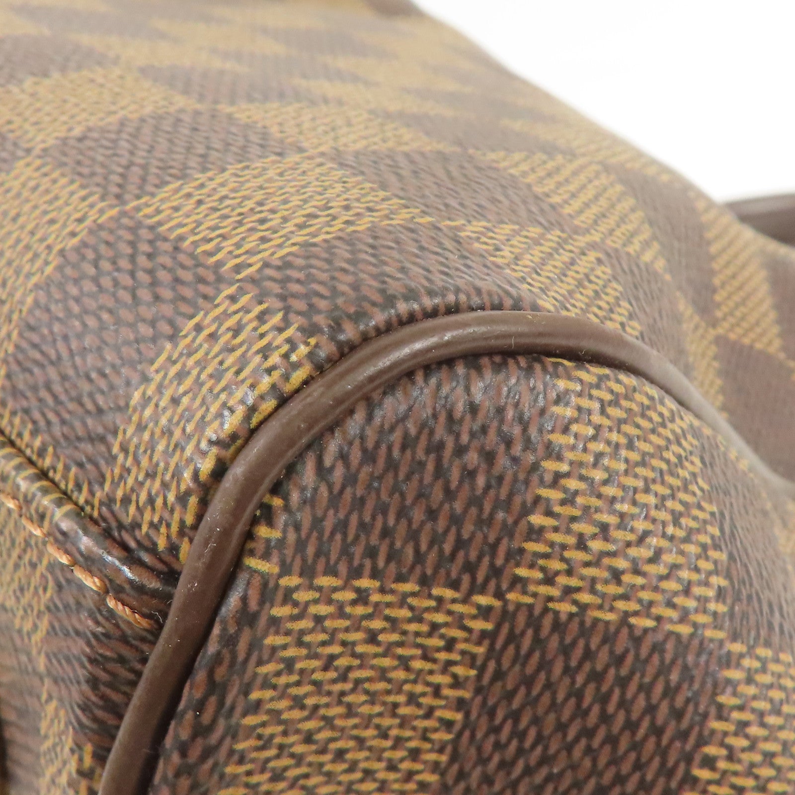 LOUIS VUITTON Damier Trevi金扣手挽肩背兩用袋