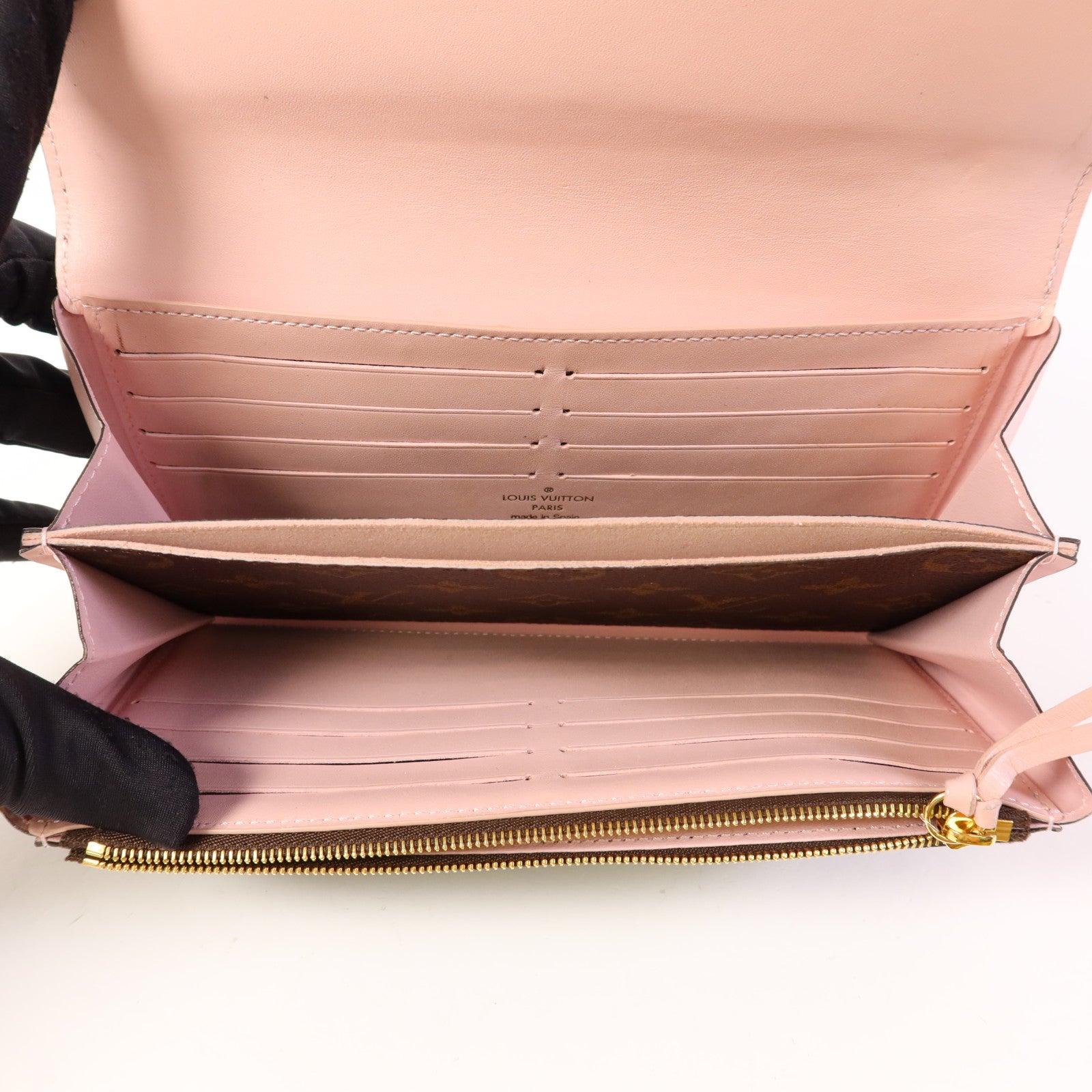 LOUIS VUITTON Monogram Long Bifold Wallet金扣長錢包