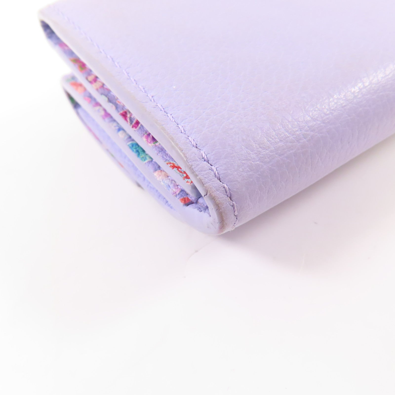 LOUIS VUITTON 牛皮皮革Lockmini Wallet銀扣錢包