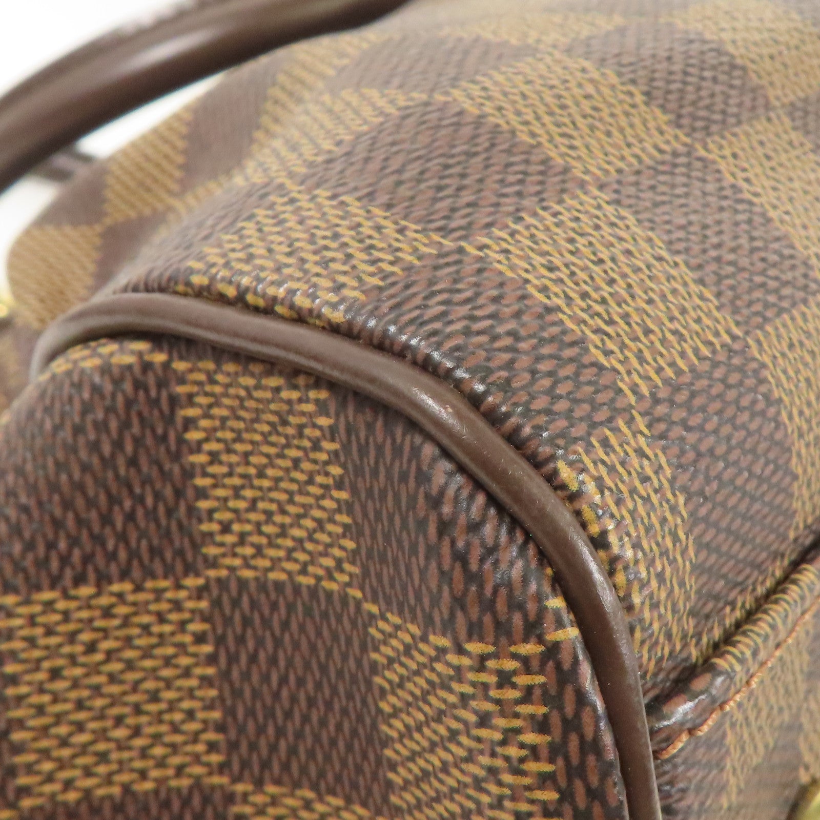 LOUIS VUITTON Damier Trevi金扣手挽肩背兩用袋