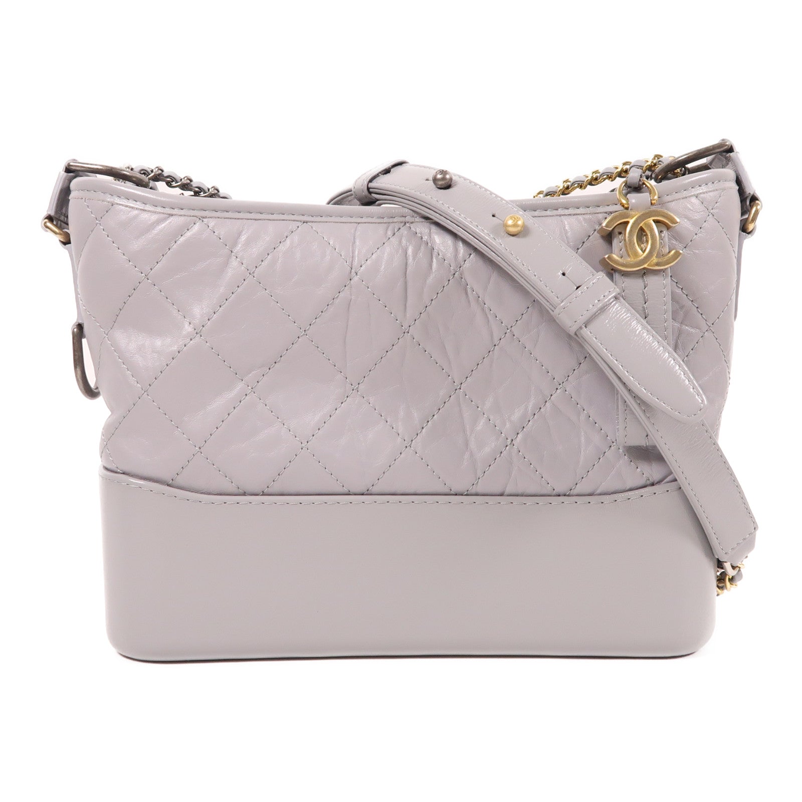 CHANEL 牛皮皮革Gabrielle鏈帶肩背袋