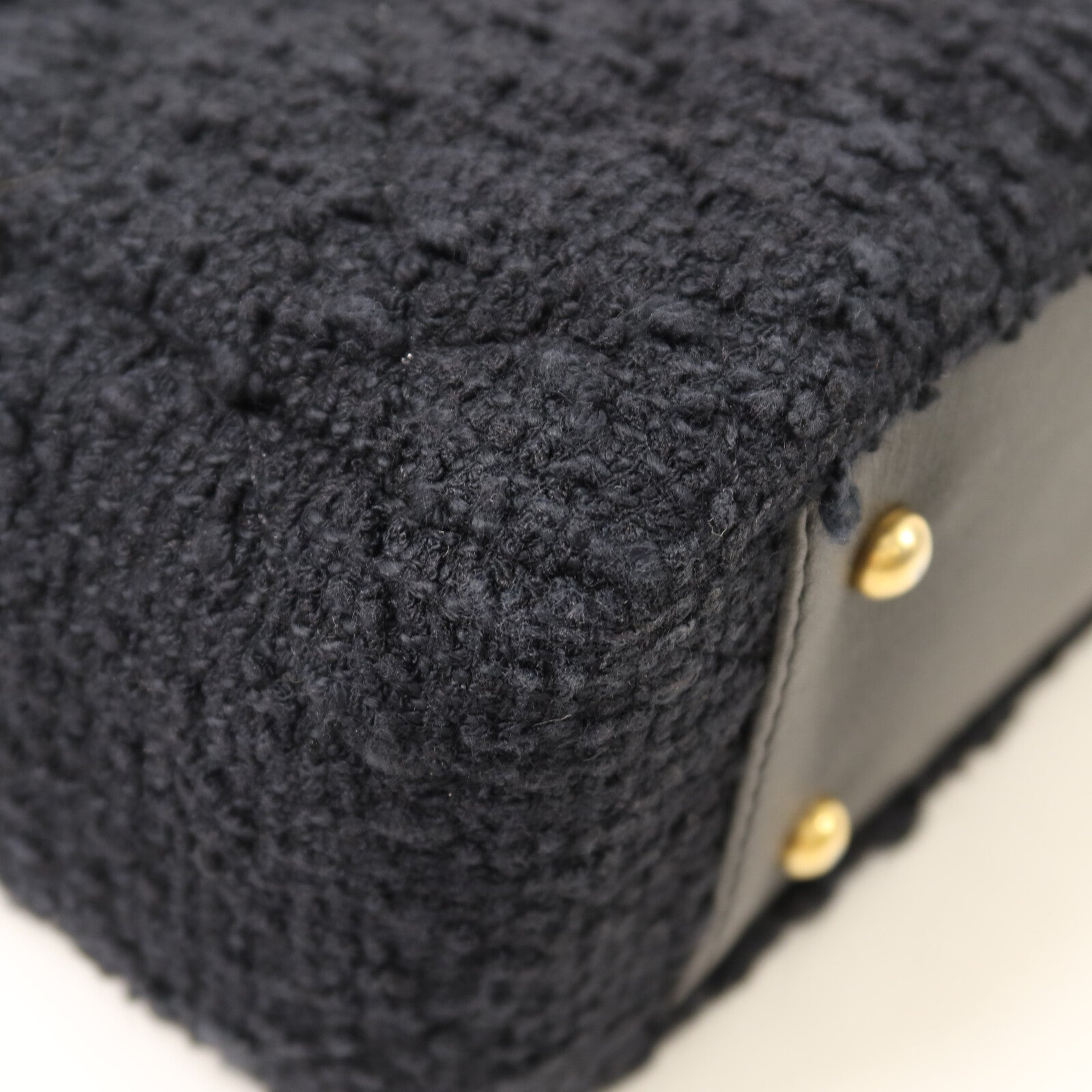 CHANEL 羊皮皮革/Tweed Chain Shoulder Bag鏈帶手挽肩背兩用袋