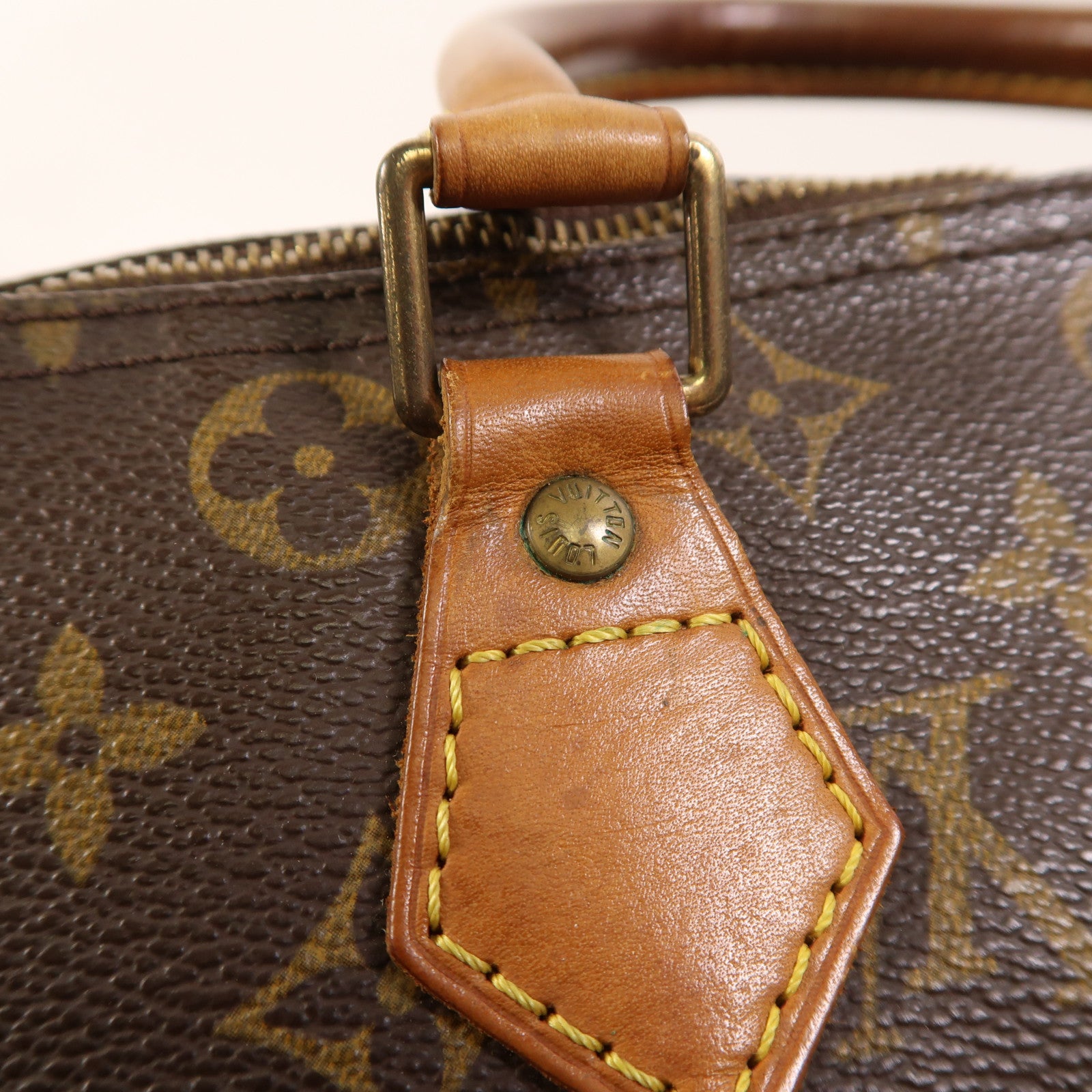 LOUIS VUITTON Monogram Speedy 30金扣手挽袋