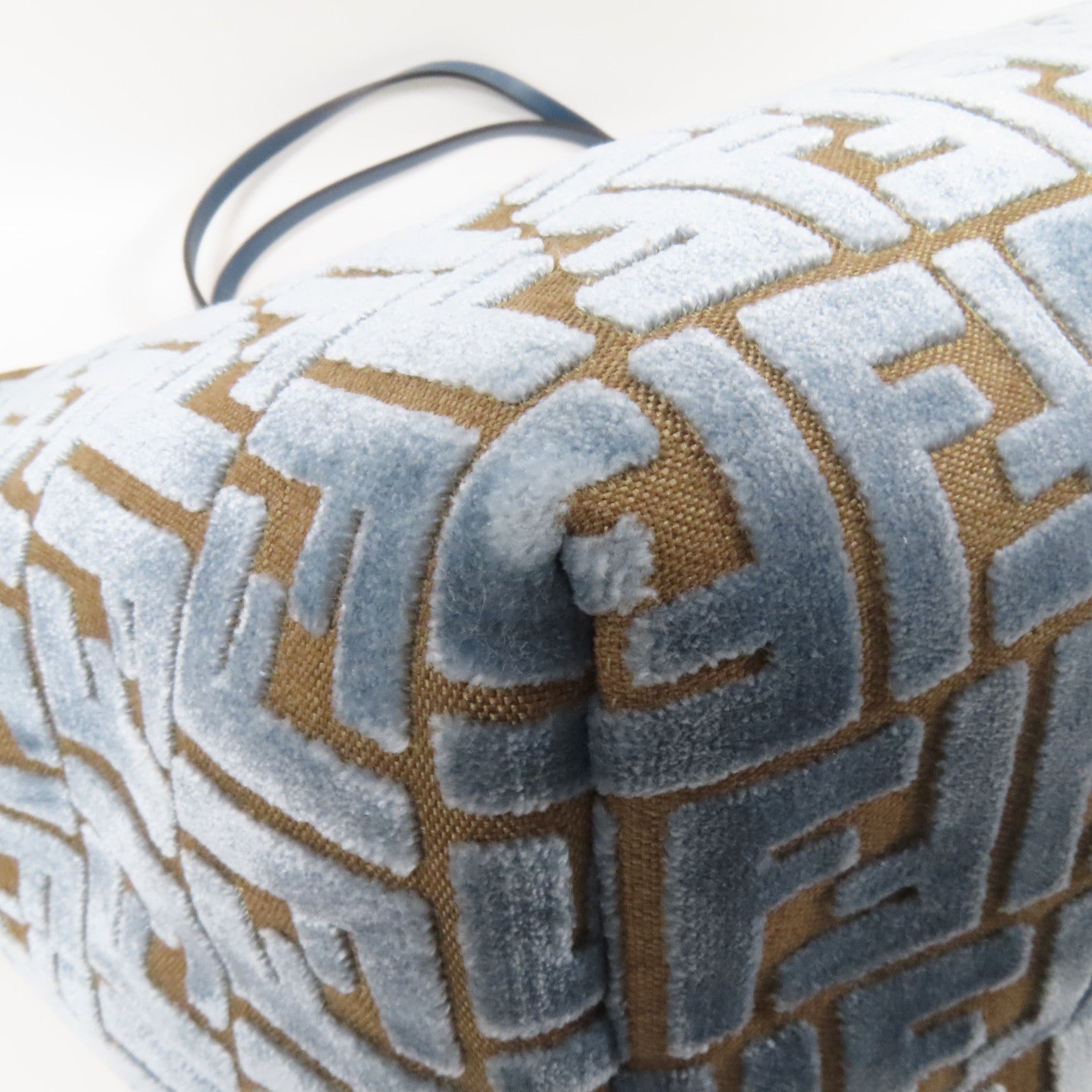 FENDI 帆布/天鵝絨Roll Large肩背袋