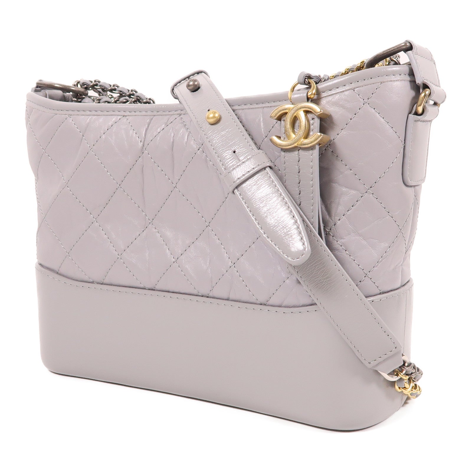 CHANEL 牛皮皮革Gabrielle鏈帶肩背袋