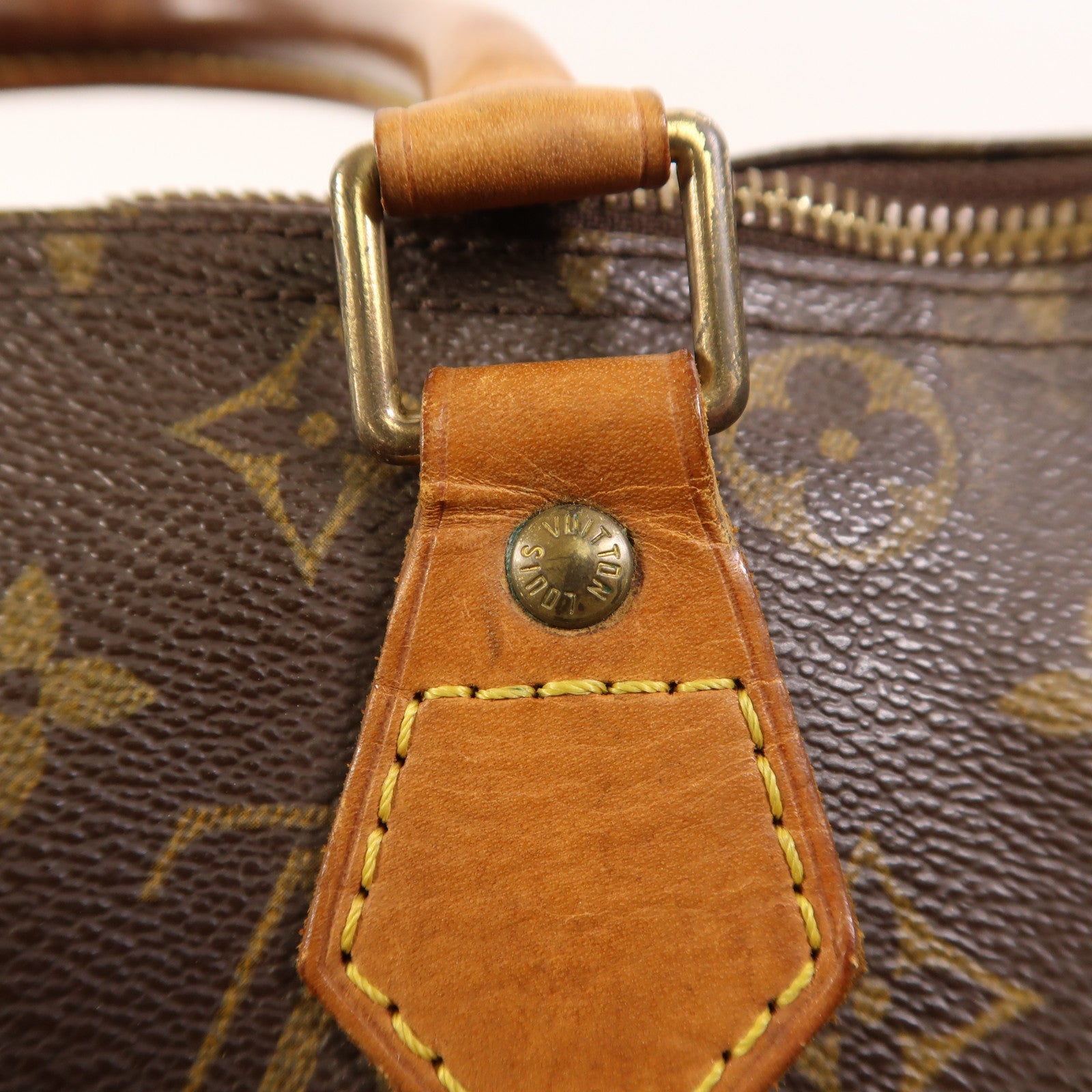 LOUIS VUITTON Monogram Speedy 30金扣手挽袋
