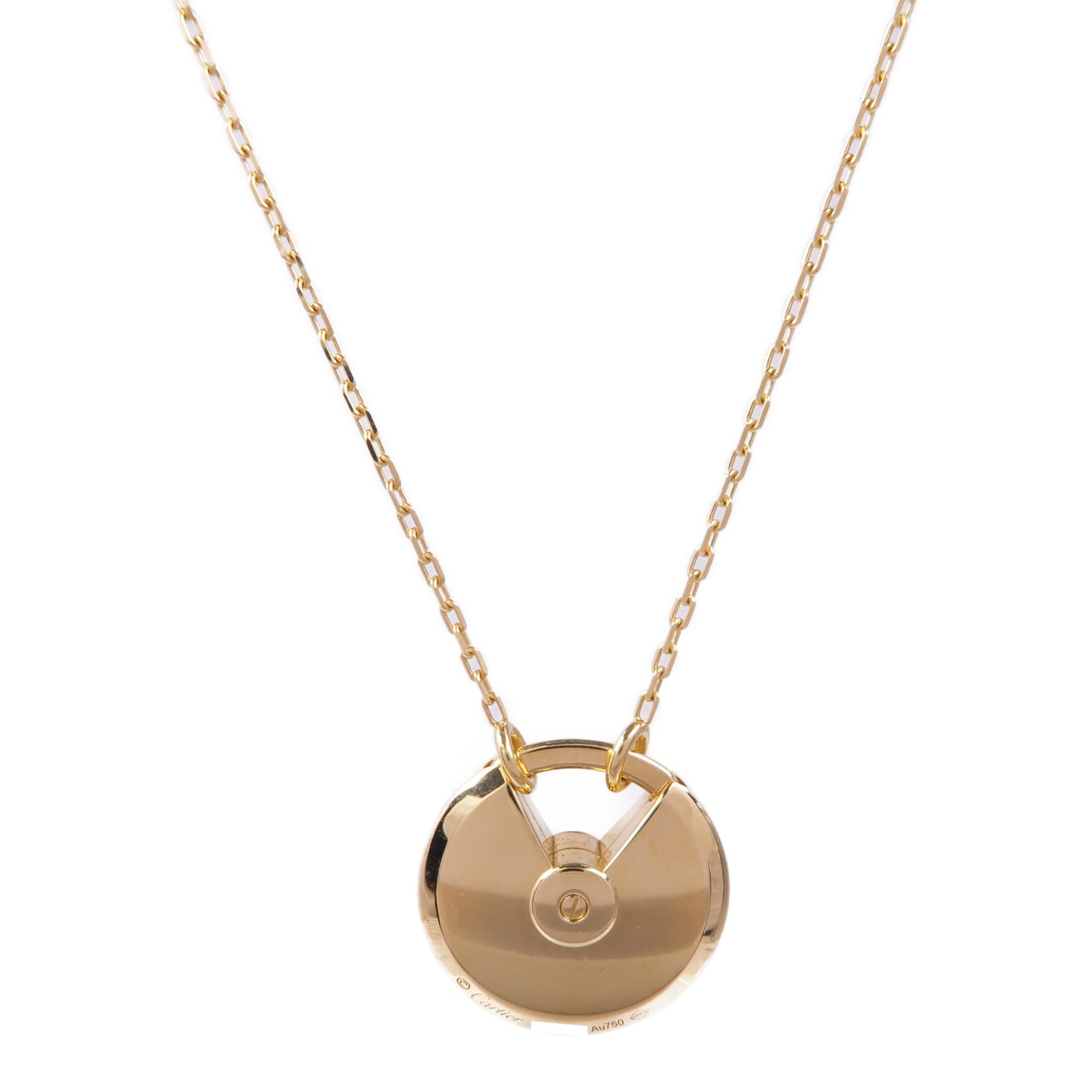 CARTIER 【激減優惠】18K黃金Amulette de Cartier青金石/鑽石項鍊