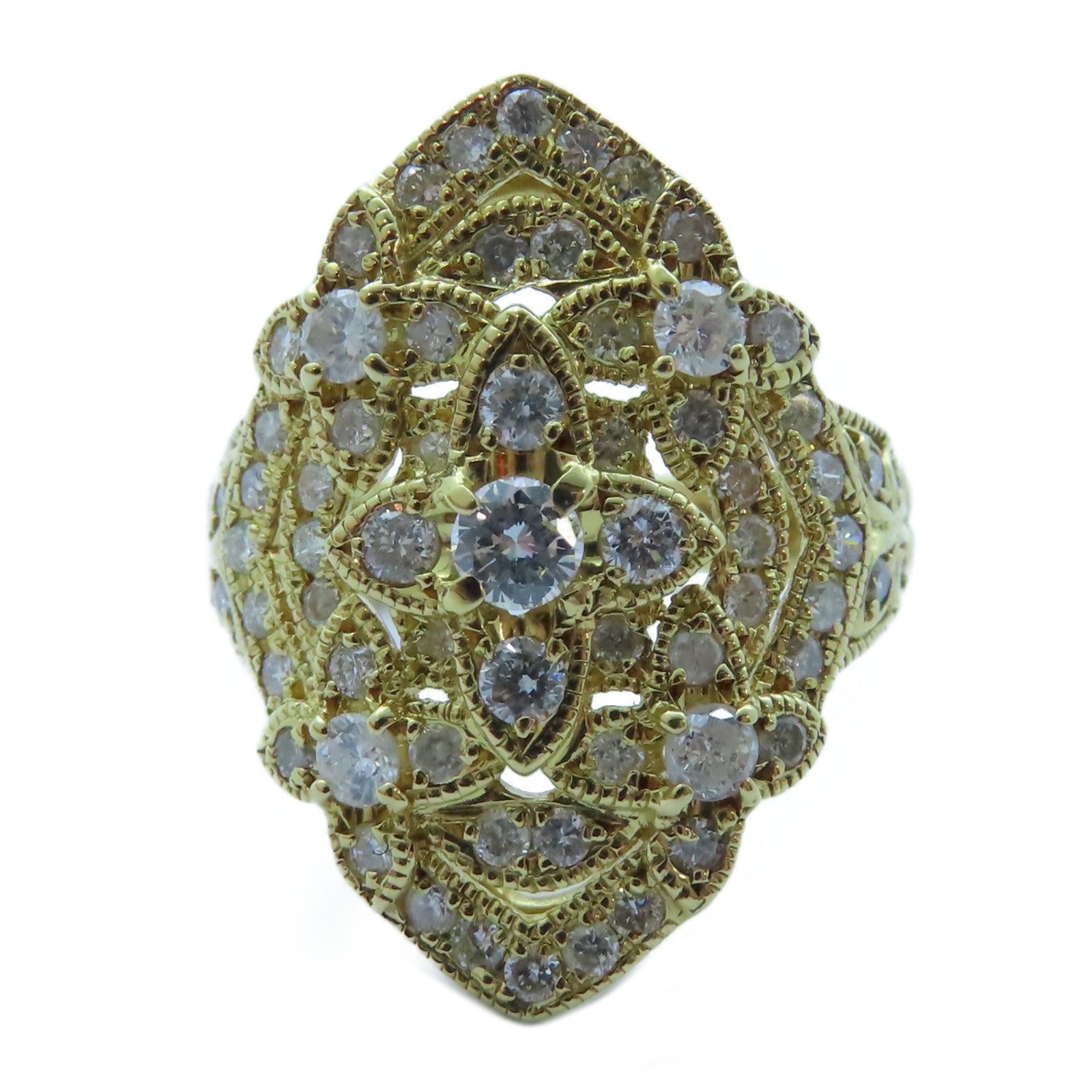 JEWELRY 【激減優惠】18K黃金Diamond Ring 1.00ct鑽石戒指US#4.5